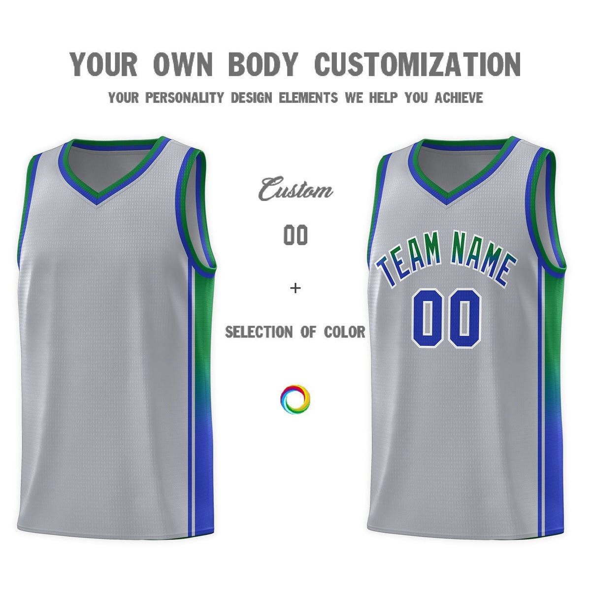 Custom Neon Green Navy-White Side Two-Tone Classic Sports Uniform Basketball Jersey |KXKSHOP