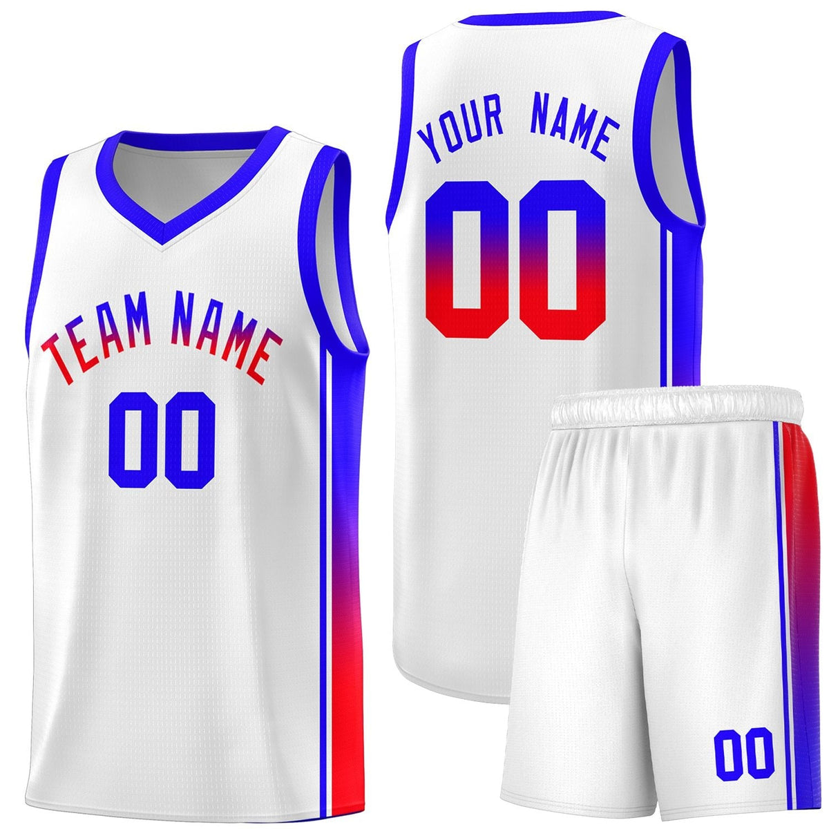 Custom Neon Green Navy-White Side Two-Tone Classic Sports Uniform Basketball Jersey |KXKSHOP