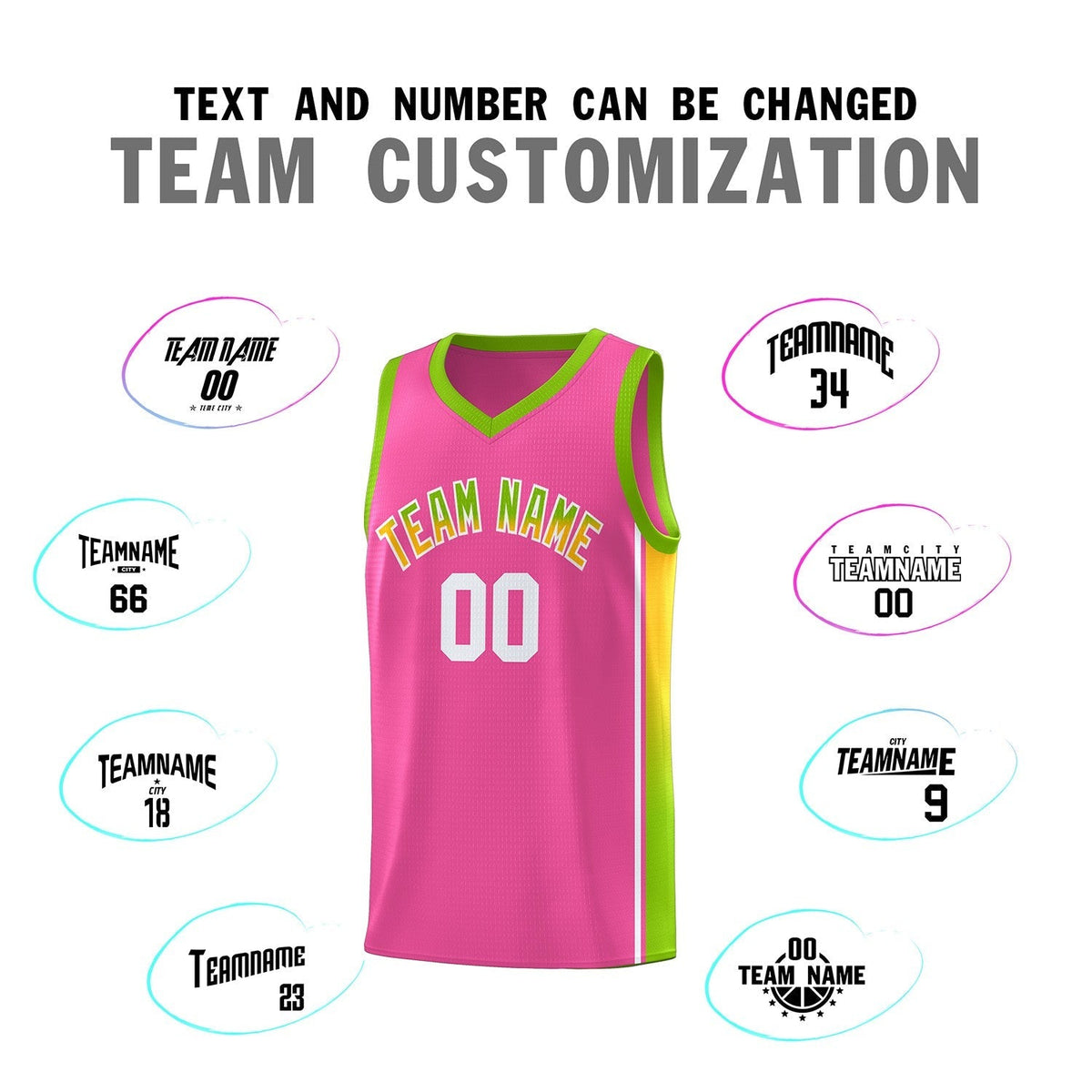 Custom Neon Green Navy-White Side Two-Tone Classic Sports Uniform Basketball Jersey |KXKSHOP