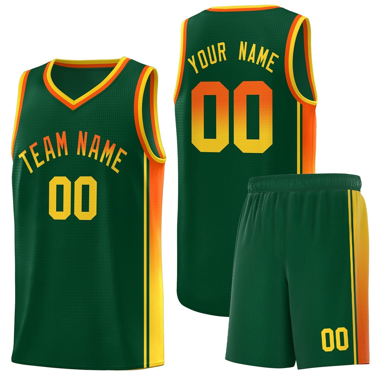 Custom Neon Green Navy-White Side Two-Tone Classic Sports Uniform Basketball Jersey |KXKSHOP