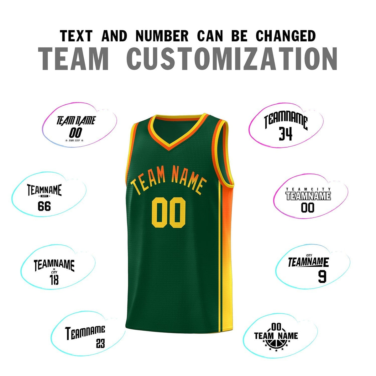 Custom Neon Green Navy-White Side Two-Tone Classic Sports Uniform Basketball Jersey |KXKSHOP
