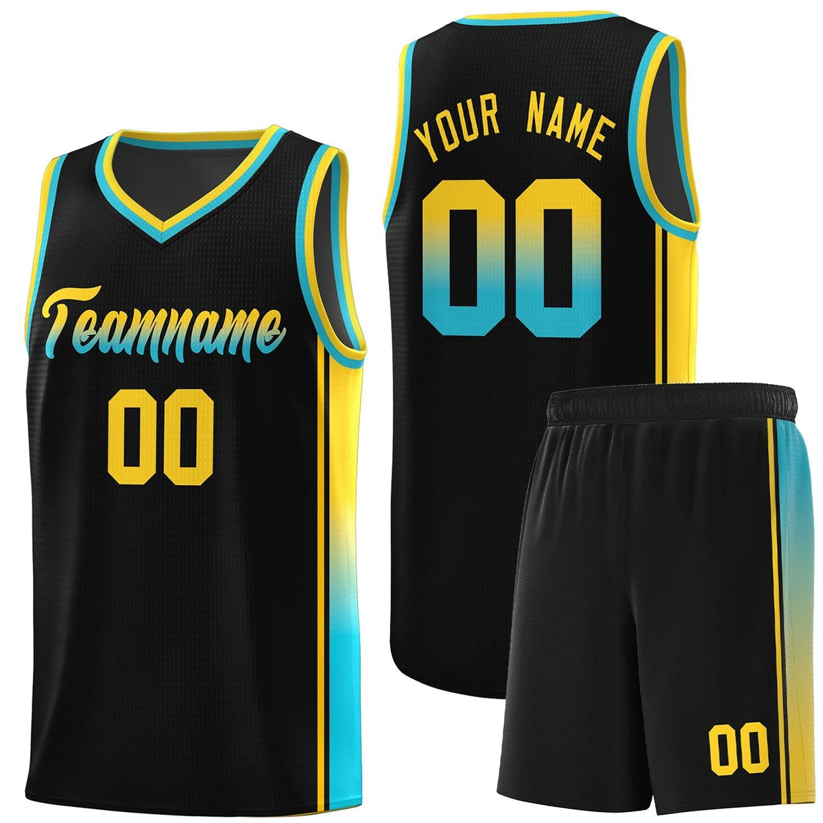 Custom Neon Green Navy-White Side Two-Tone Classic Sports Uniform Basketball Jersey |KXKSHOP