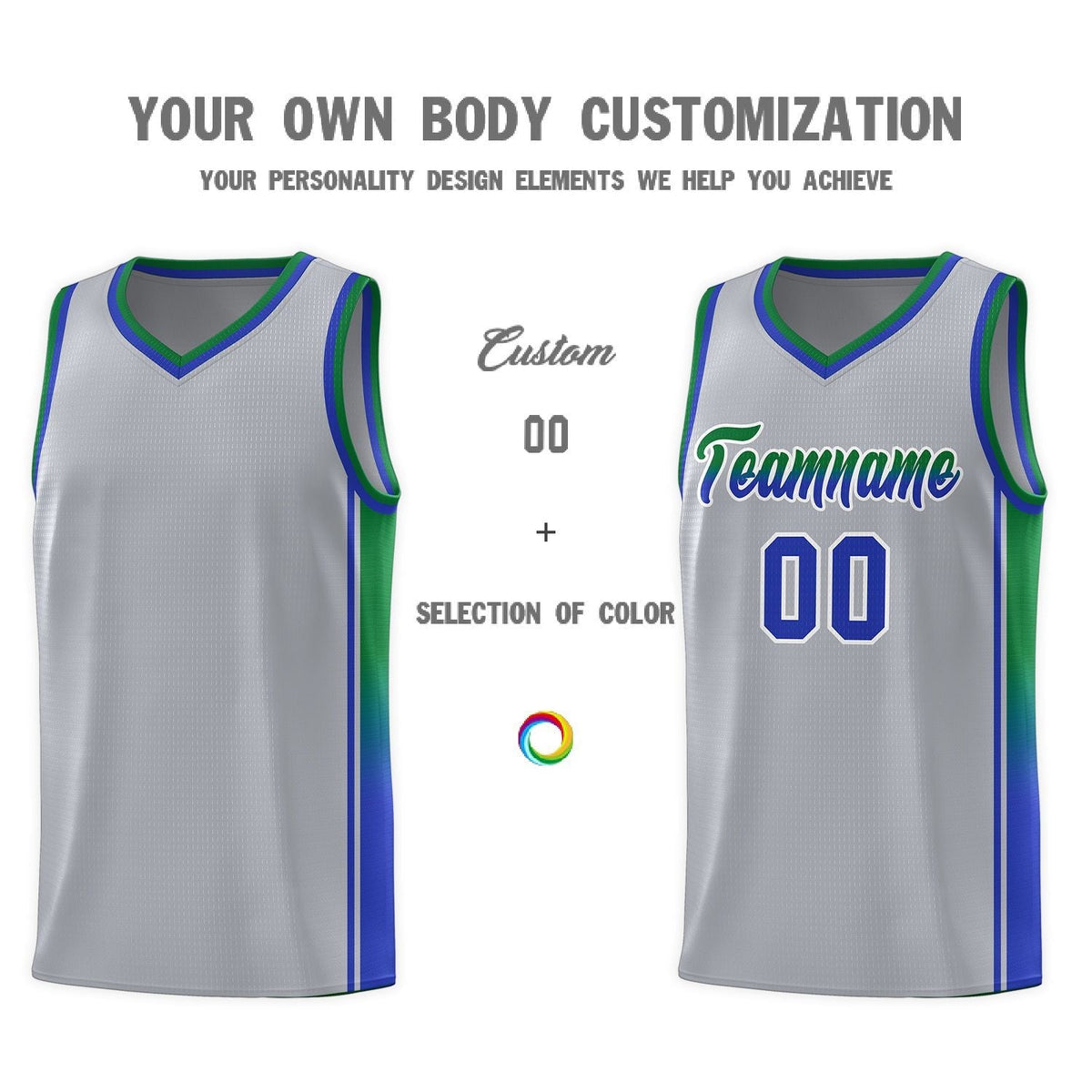 Custom Neon Green Navy-White Side Two-Tone Classic Sports Uniform Basketball Jersey |KXKSHOP