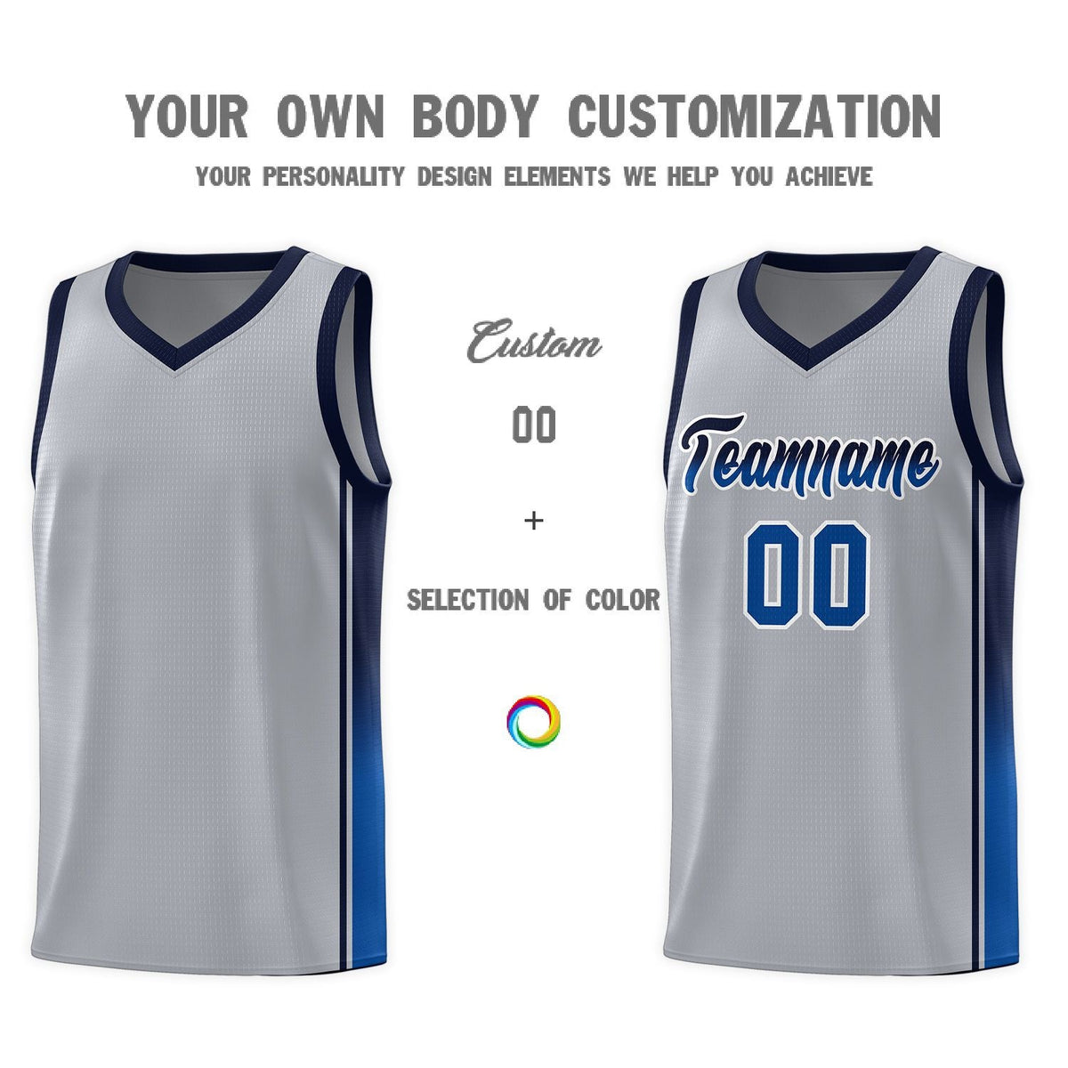 Custom Neon Green Navy-White Side Two-Tone Classic Sports Uniform Basketball Jersey |KXKSHOP