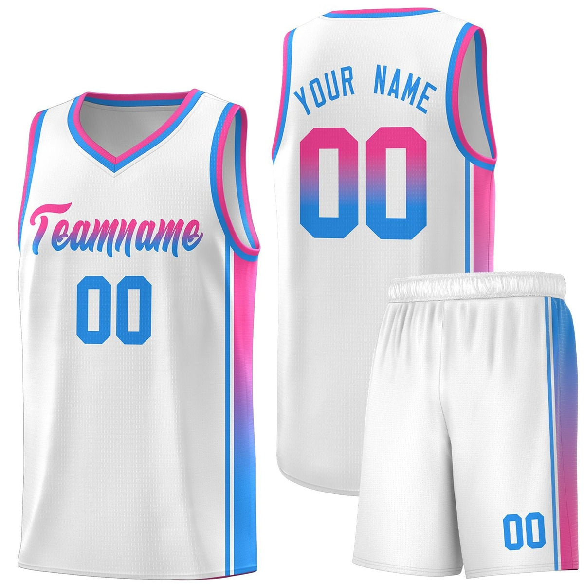 Custom Neon Green Navy-White Side Two-Tone Classic Sports Uniform Basketball Jersey |KXKSHOP