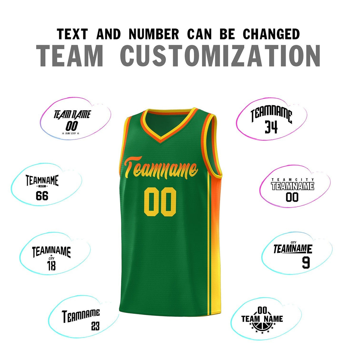 Custom Neon Green Navy-White Side Two-Tone Classic Sports Uniform Basketball Jersey |KXKSHOP