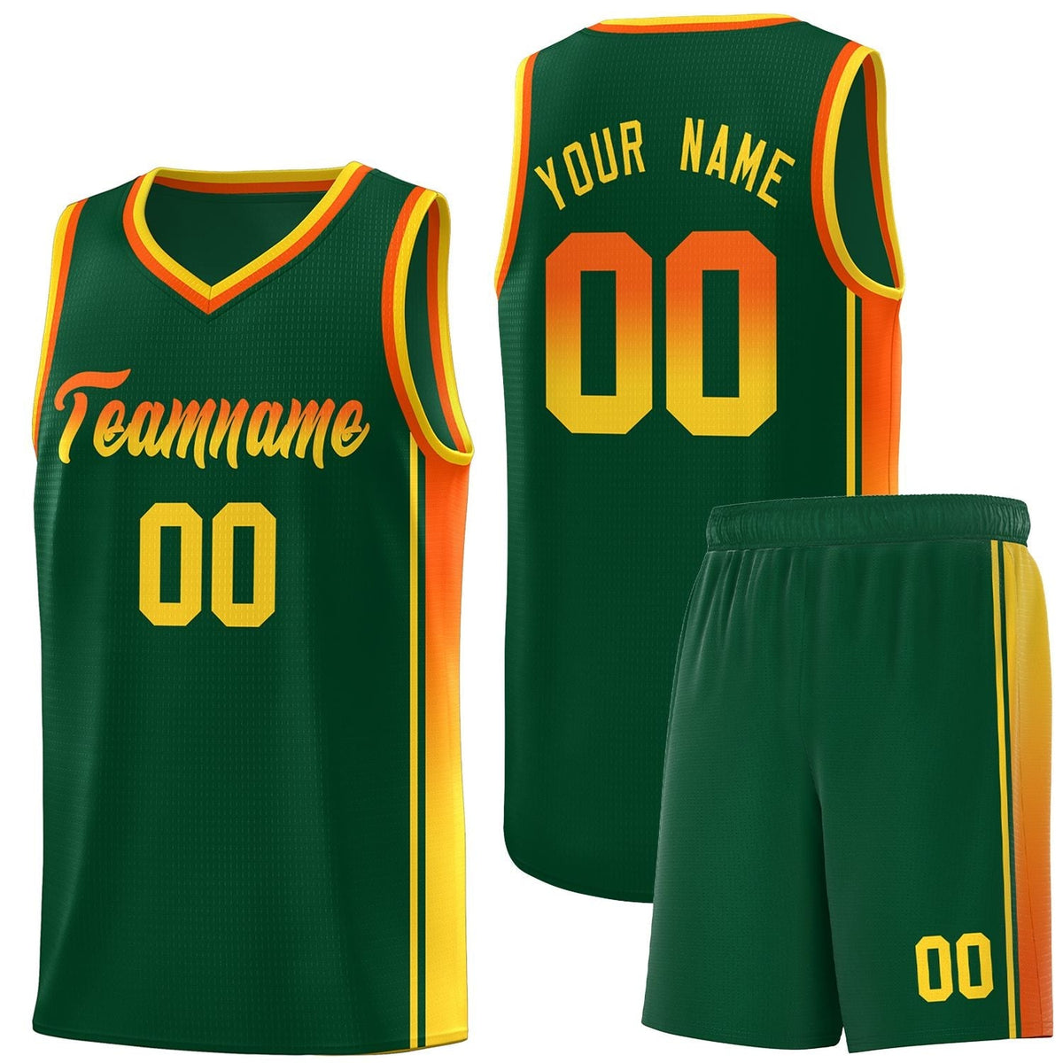 Custom Neon Green Navy-White Side Two-Tone Classic Sports Uniform Basketball Jersey |KXKSHOP