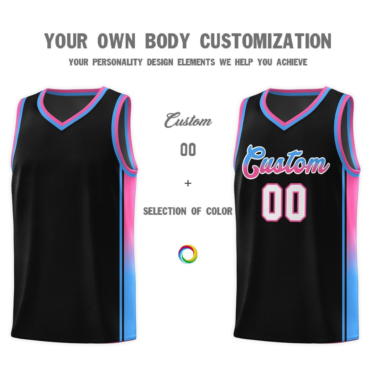 Custom Neon Green Navy-White Side Two-Tone Classic Sports Uniform Basketball Jersey |KXKSHOP