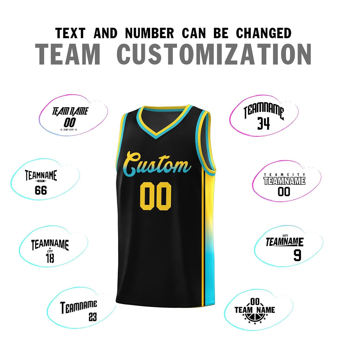 Custom Neon Green Navy-White Side Two-Tone Classic Sports Uniform Basketball Jersey |KXKSHOP