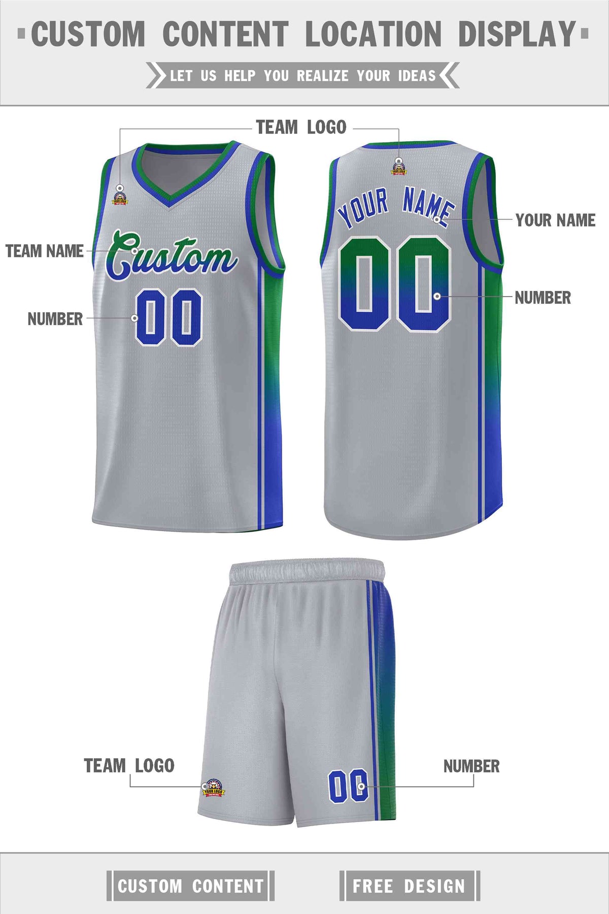 Custom Neon Green Navy-White Side Two-Tone Classic Sports Uniform Basketball Jersey |KXKSHOP