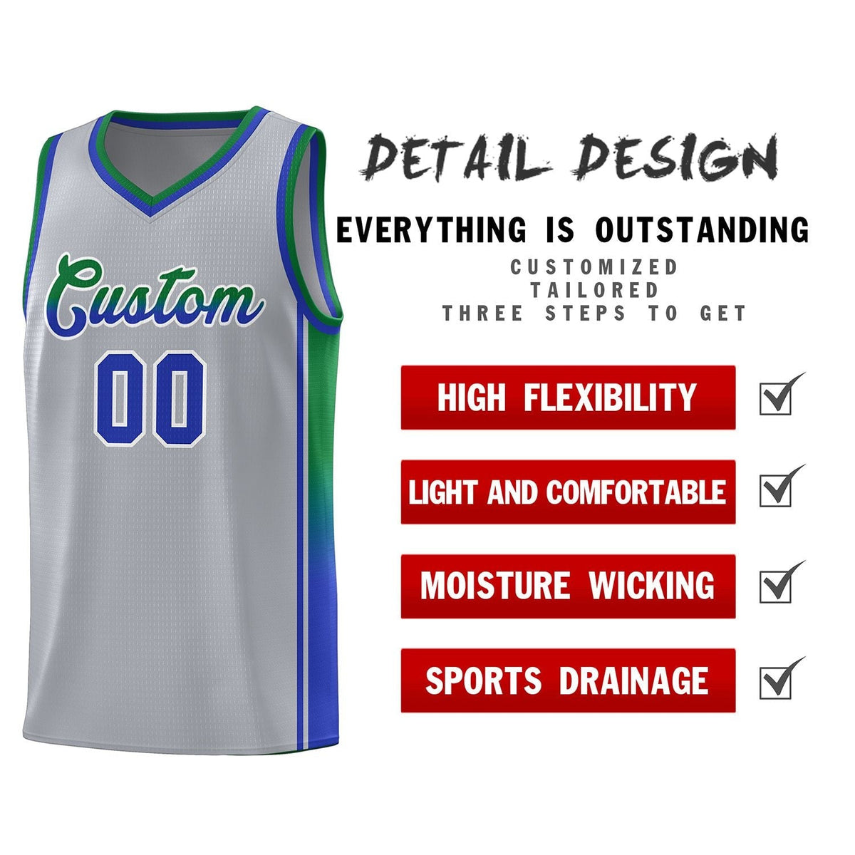Custom Neon Green Navy-White Side Two-Tone Classic Sports Uniform Basketball Jersey |KXKSHOP