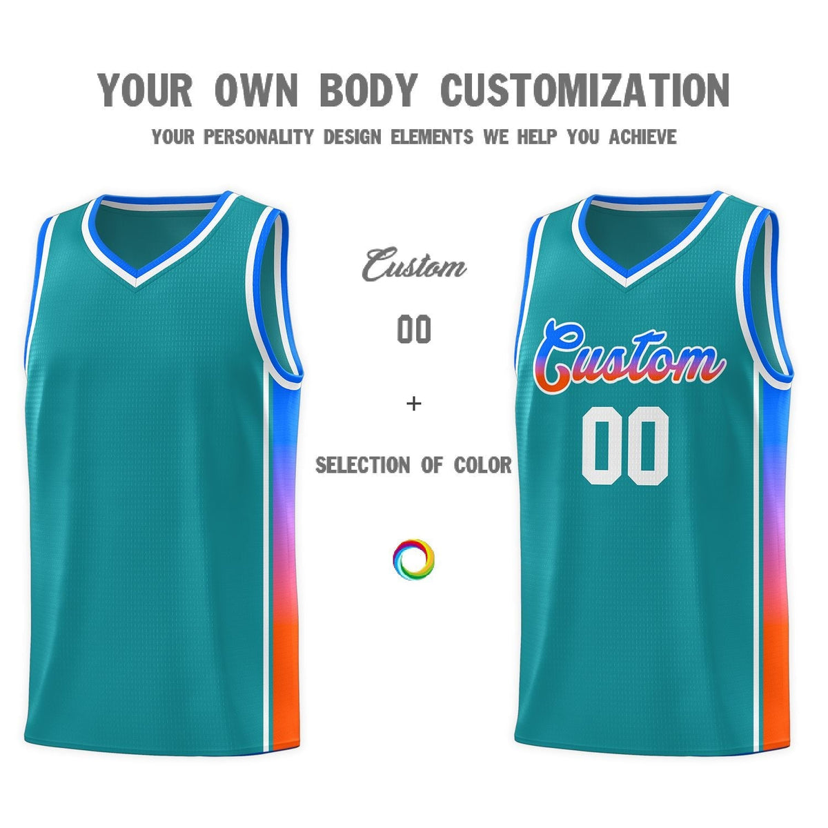 Custom Neon Green Navy-White Side Two-Tone Classic Sports Uniform Basketball Jersey |KXKSHOP
