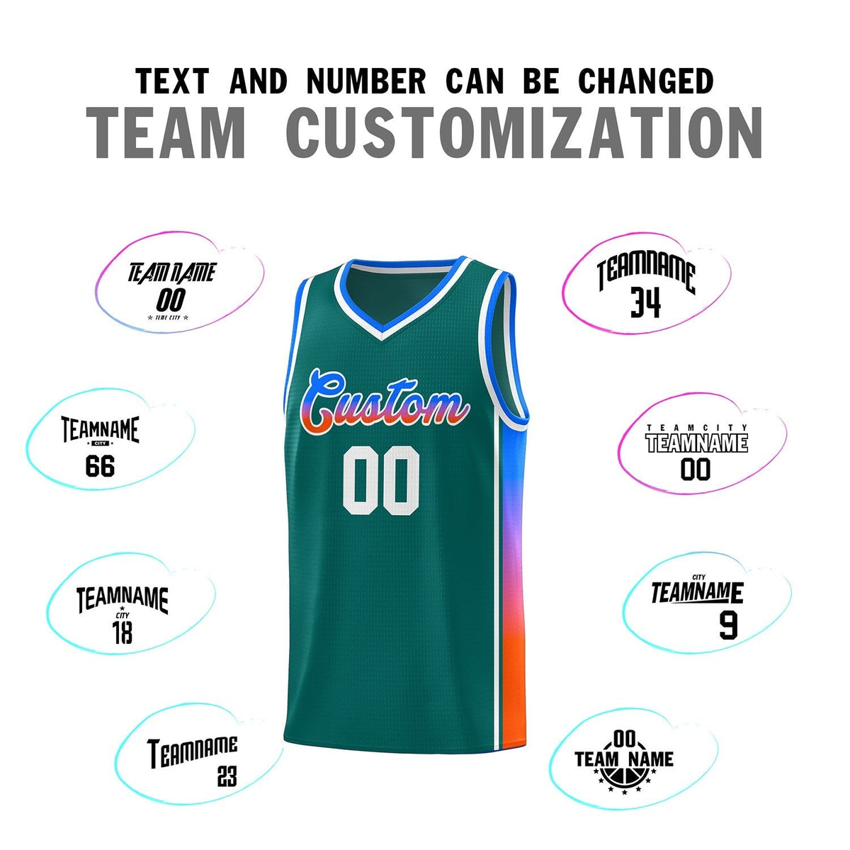 Custom Neon Green Navy-White Side Two-Tone Classic Sports Uniform Basketball Jersey |KXKSHOP
