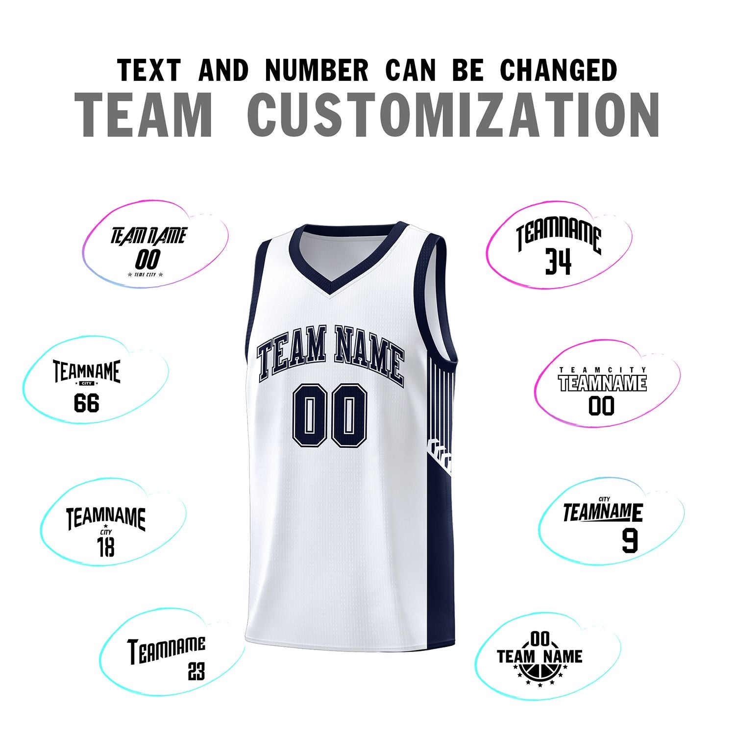 Custom Neon Green Navy-White Side Two-Tone Classic Sports Uniform Basketball Jersey |KXKSHOP