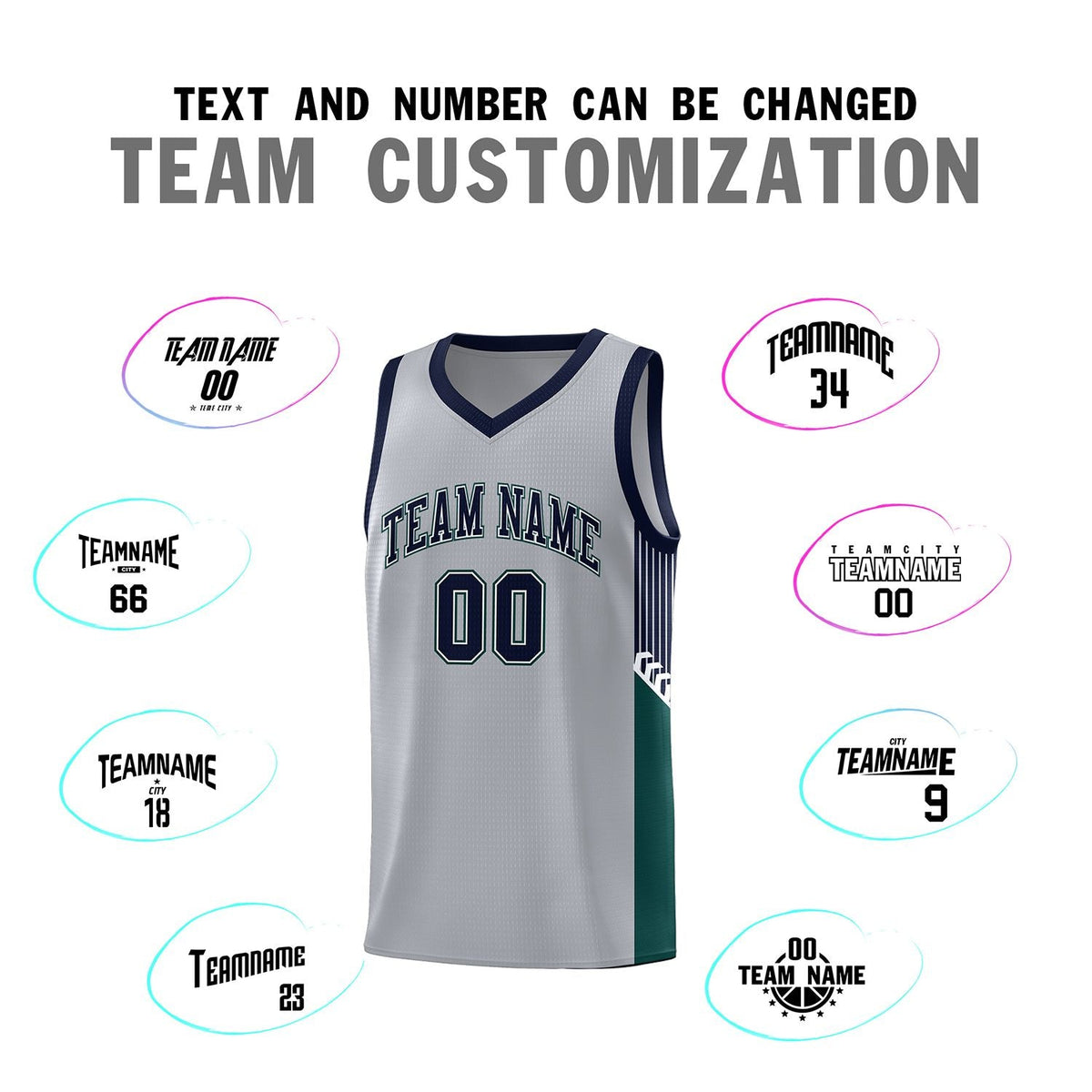 Custom Neon Green Navy-White Side Two-Tone Classic Sports Uniform Basketball Jersey |KXKSHOP