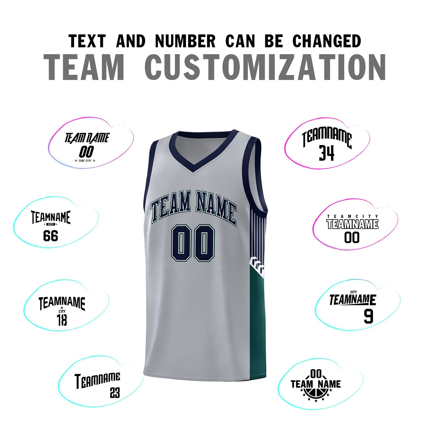 Custom Neon Green Navy-White Side Two-Tone Classic Sports Uniform Basketball Jersey |KXKSHOP