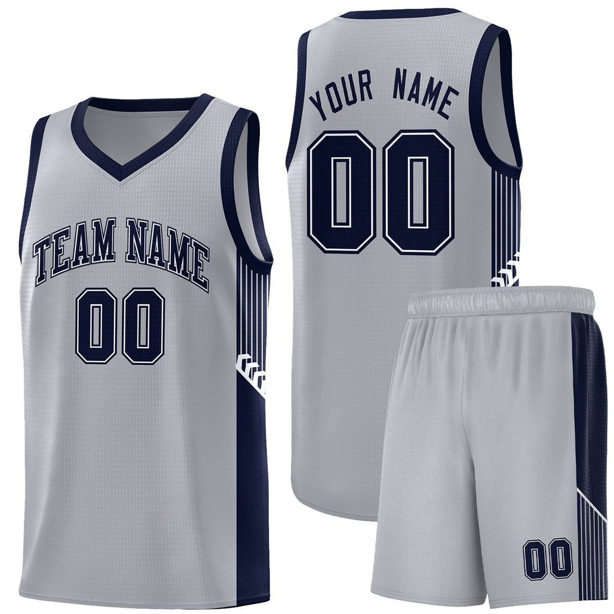 Custom Neon Green Navy-White Side Two-Tone Classic Sports Uniform Basketball Jersey |KXKSHOP