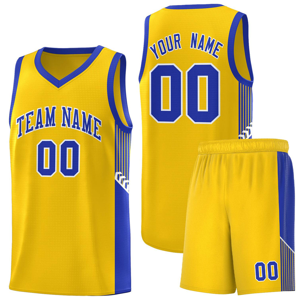 Custom Neon Green Navy-White Side Two-Tone Classic Sports Uniform Basketball Jersey |KXKSHOP