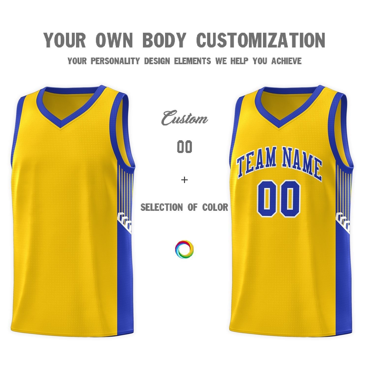 Custom Neon Green Navy-White Side Two-Tone Classic Sports Uniform Basketball Jersey |KXKSHOP