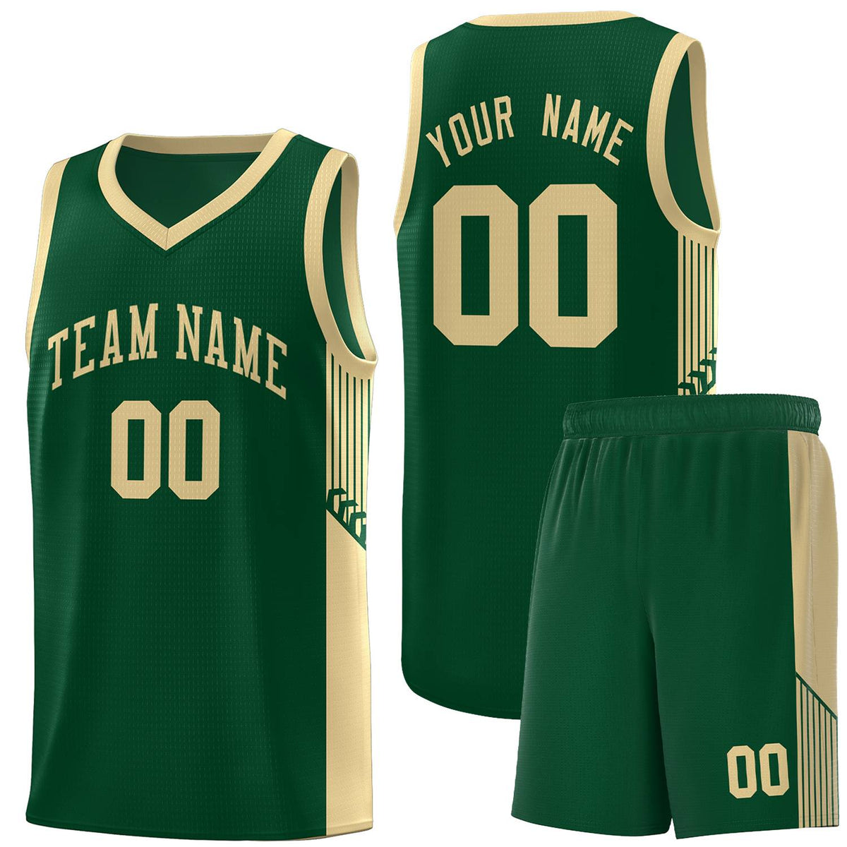 Custom Neon Green Navy-White Side Two-Tone Classic Sports Uniform Basketball Jersey |KXKSHOP