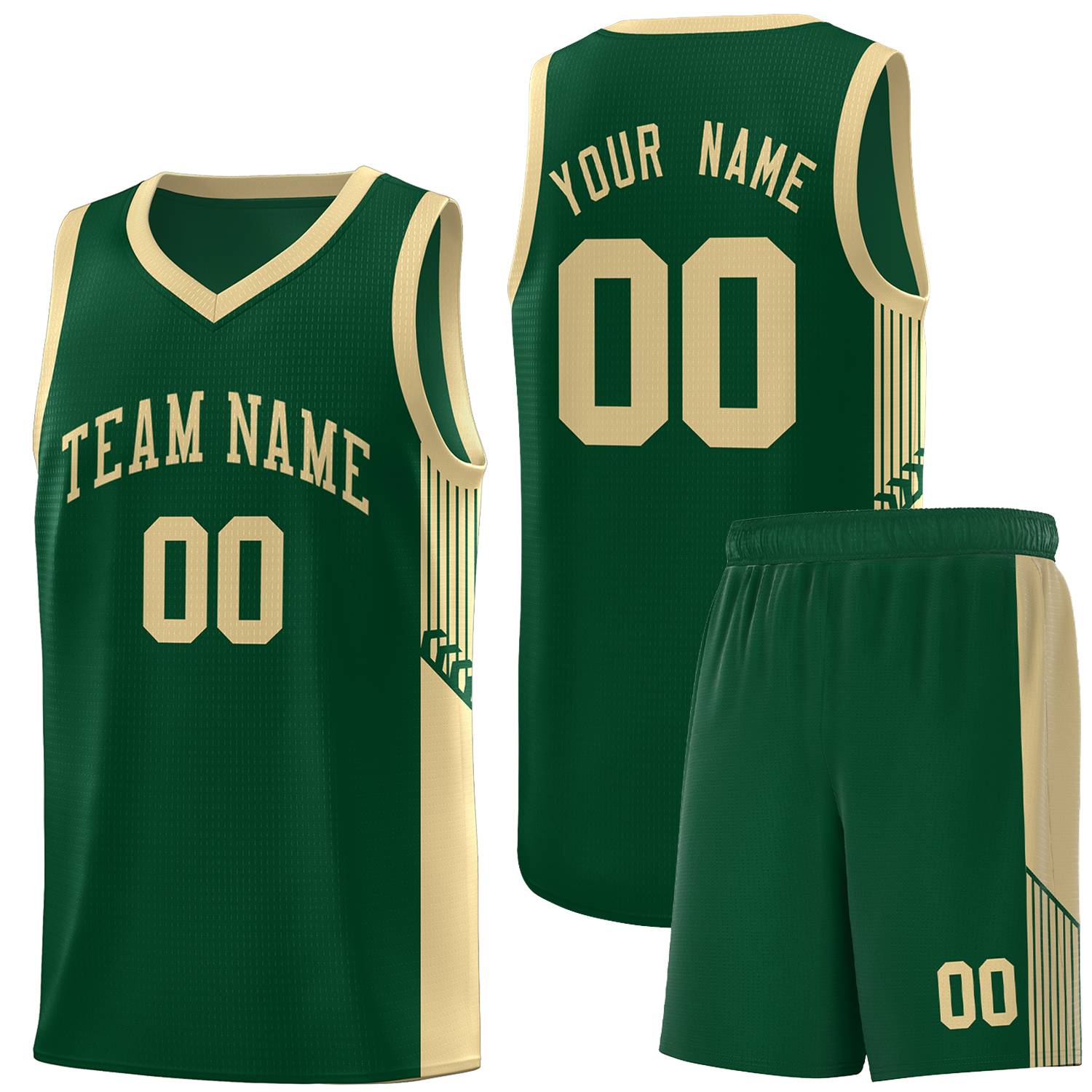 Custom Neon Green Navy-White Side Two-Tone Classic Sports Uniform Basketball Jersey |KXKSHOP