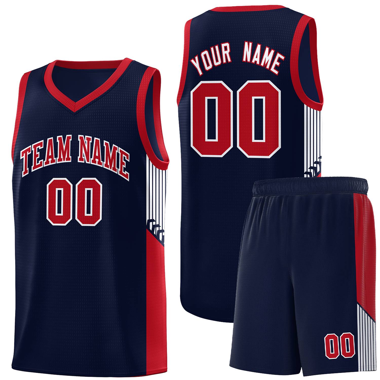 Custom Neon Green Navy-White Side Two-Tone Classic Sports Uniform Basketball Jersey |KXKSHOP