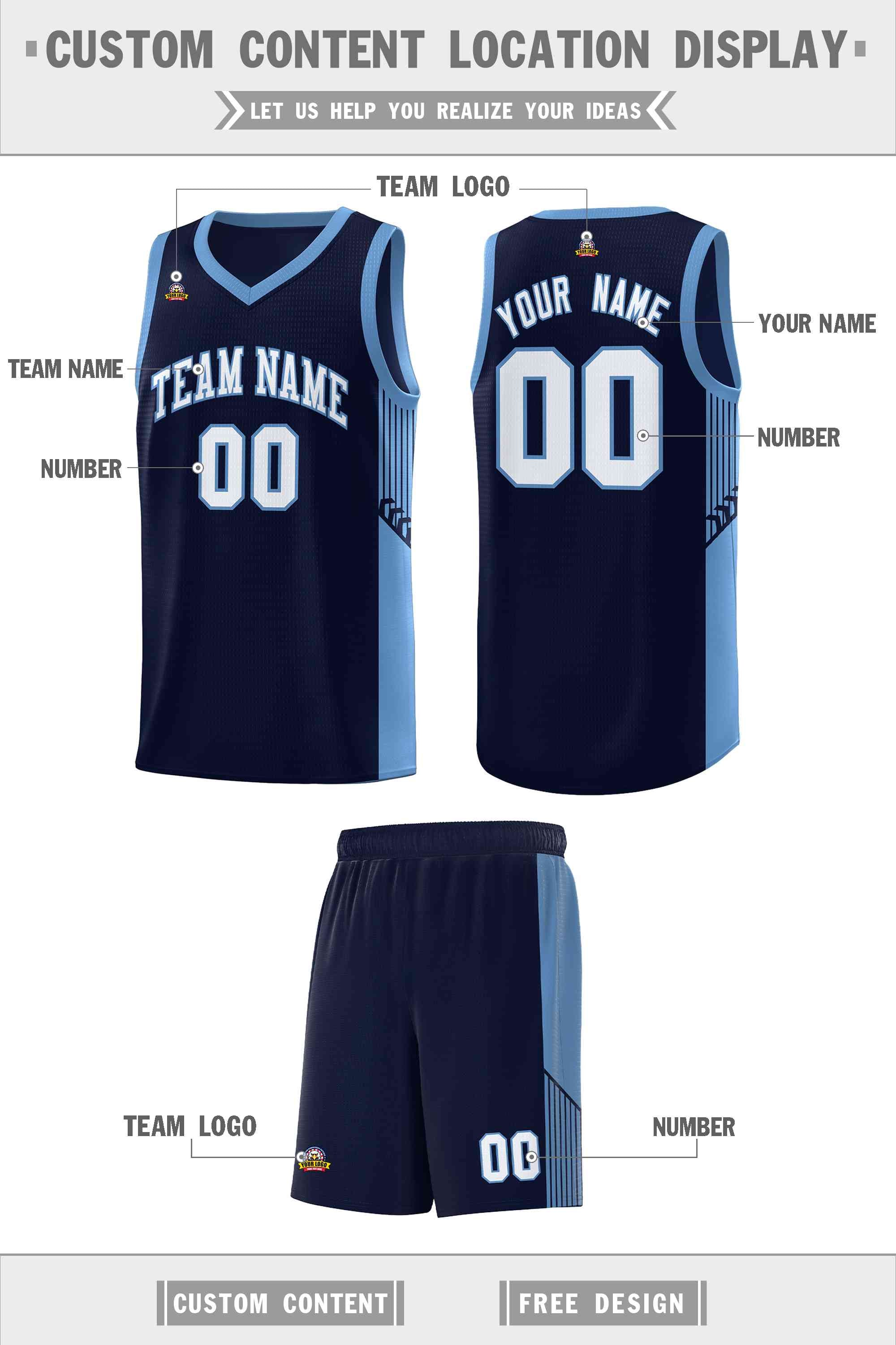 Custom Neon Green Navy-White Side Two-Tone Classic Sports Uniform Basketball Jersey |KXKSHOP