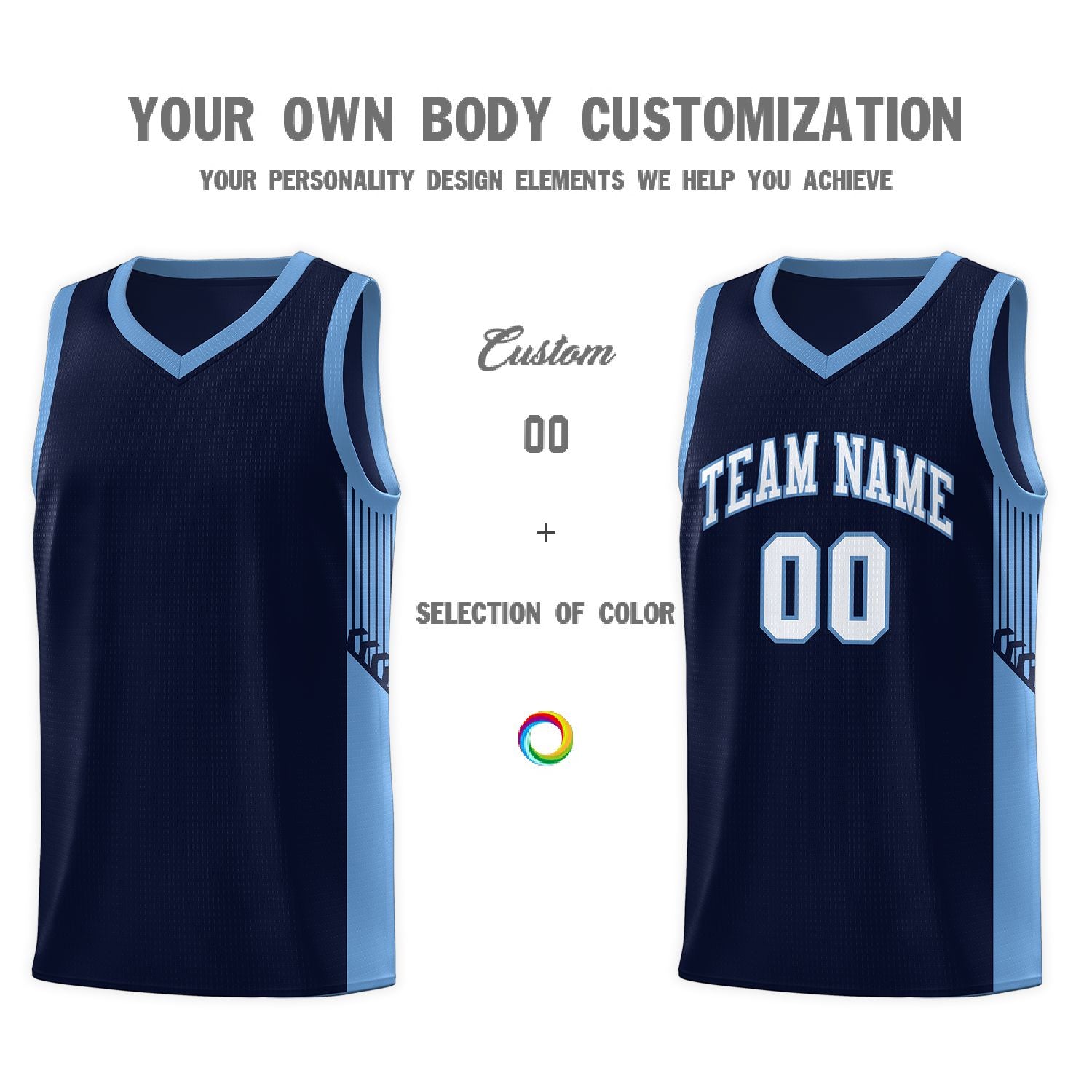 Custom Neon Green Navy-White Side Two-Tone Classic Sports Uniform Basketball Jersey |KXKSHOP