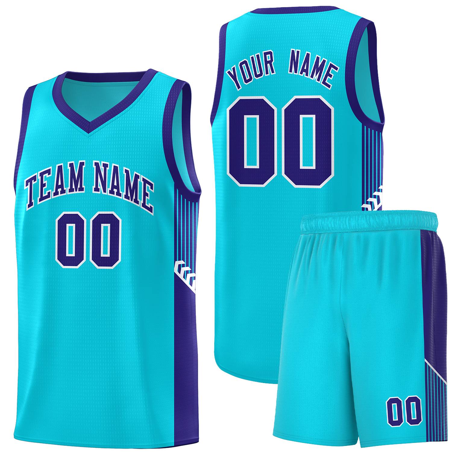 Custom Neon Green Navy-White Side Two-Tone Classic Sports Uniform Basketball Jersey |KXKSHOP
