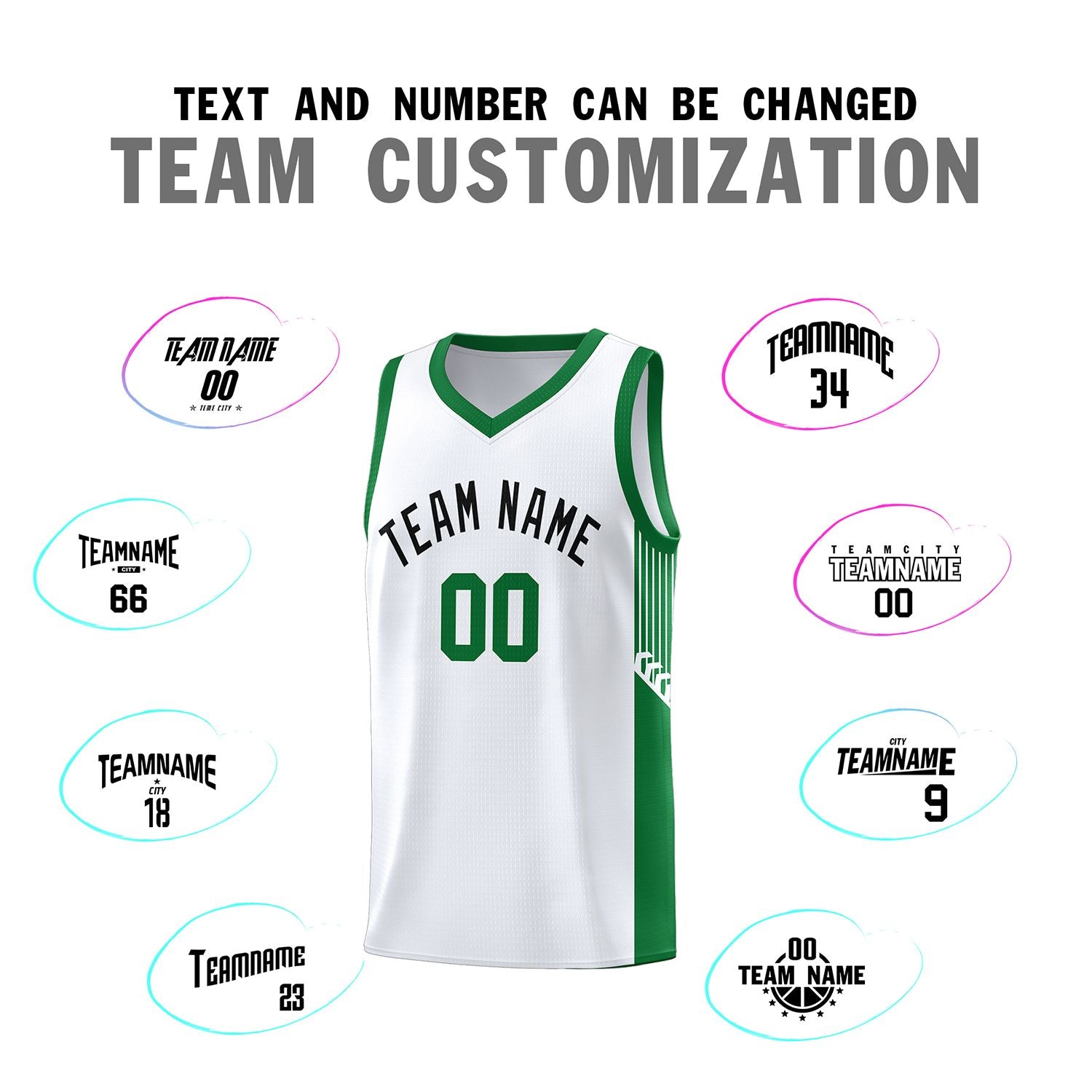 Custom Neon Green Navy-White Side Two-Tone Classic Sports Uniform Basketball Jersey |KXKSHOP