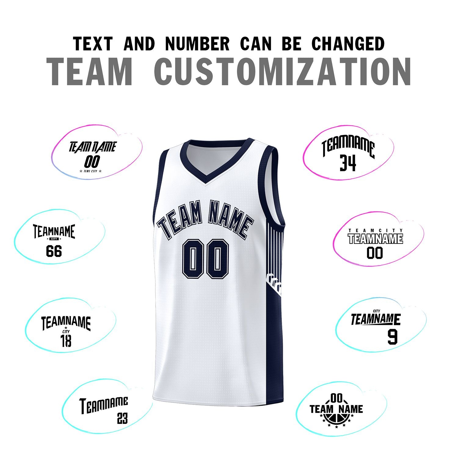 Custom Neon Green Navy-White Side Two-Tone Classic Sports Uniform Basketball Jersey |KXKSHOP