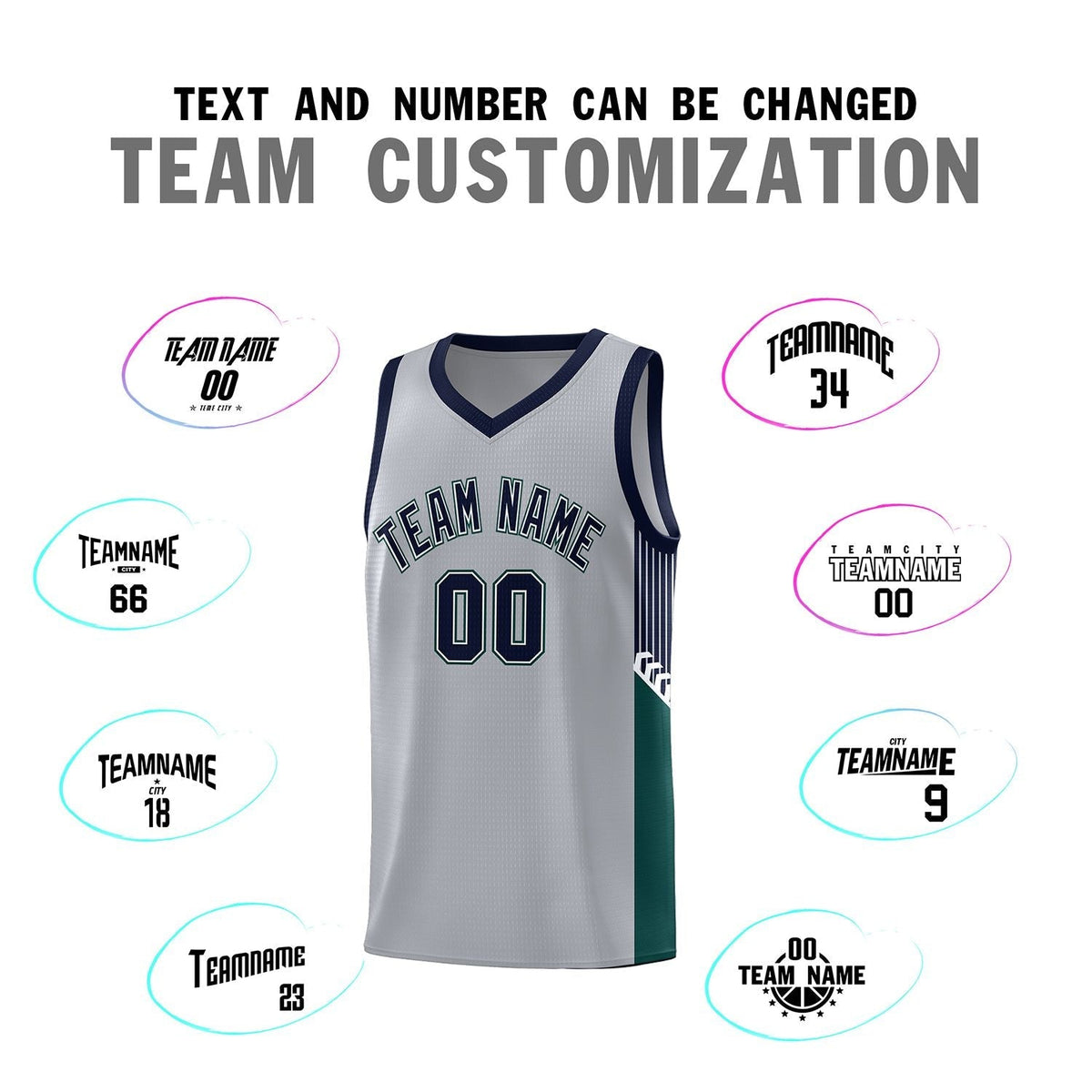 Custom Neon Green Navy-White Side Two-Tone Classic Sports Uniform Basketball Jersey |KXKSHOP
