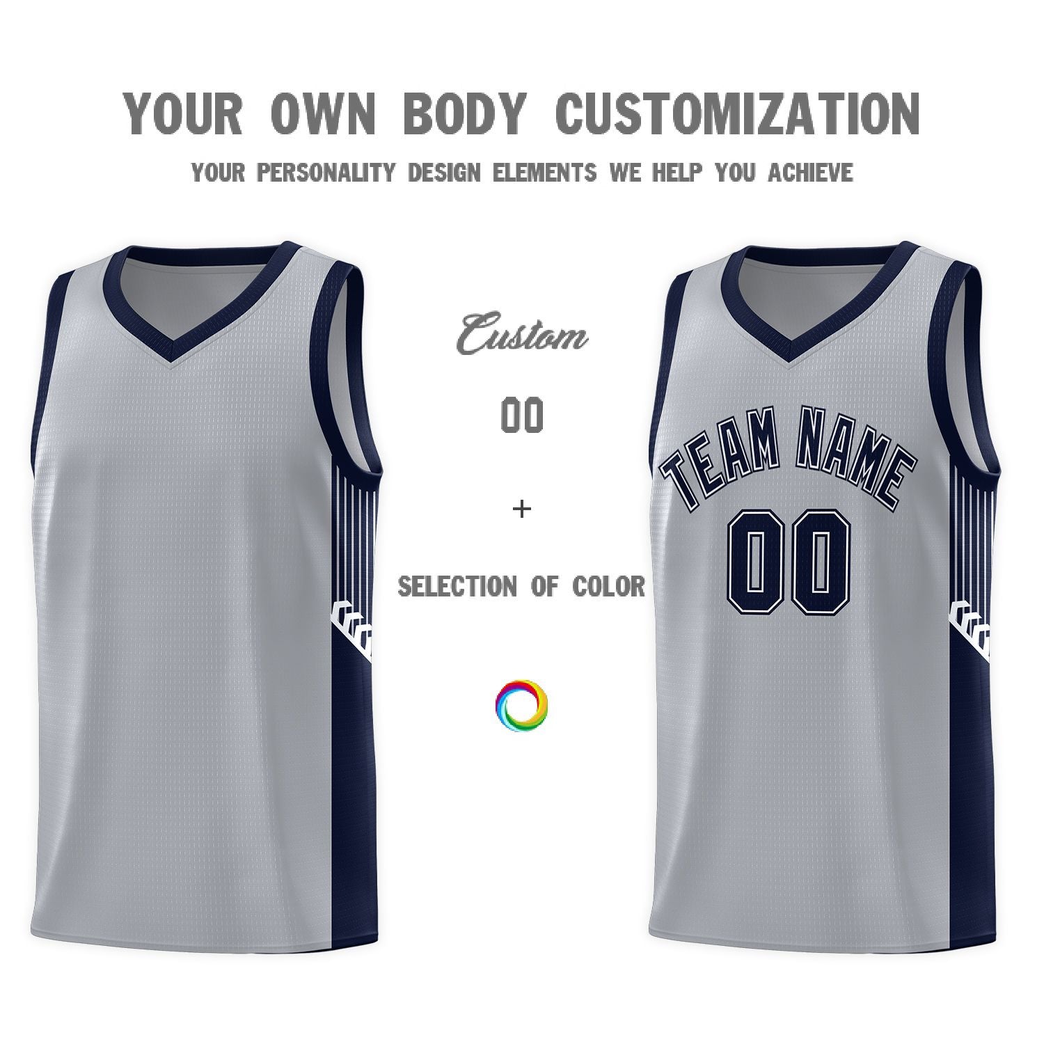 Custom Neon Green Navy-White Side Two-Tone Classic Sports Uniform Basketball Jersey |KXKSHOP