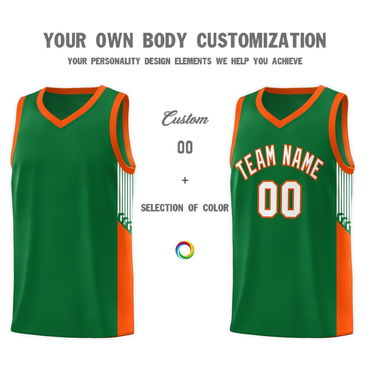Custom Neon Green Navy-White Side Two-Tone Classic Sports Uniform Basketball Jersey |KXKSHOP