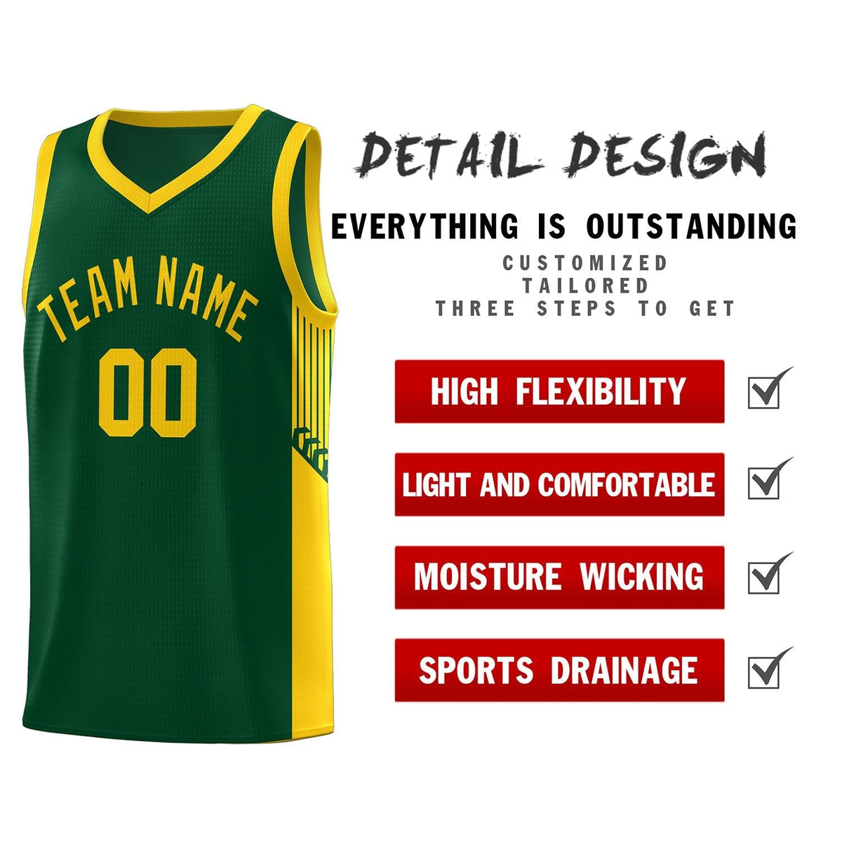 Custom Neon Green Navy-White Side Two-Tone Classic Sports Uniform Basketball Jersey |KXKSHOP