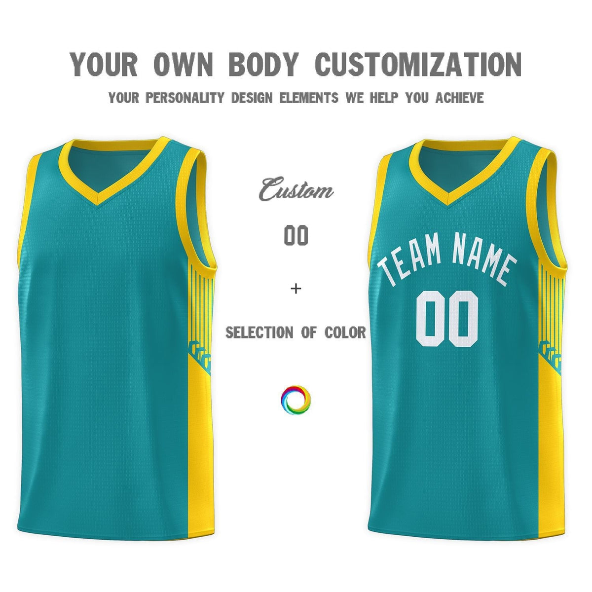 Custom Neon Green Navy-White Side Two-Tone Classic Sports Uniform Basketball Jersey |KXKSHOP