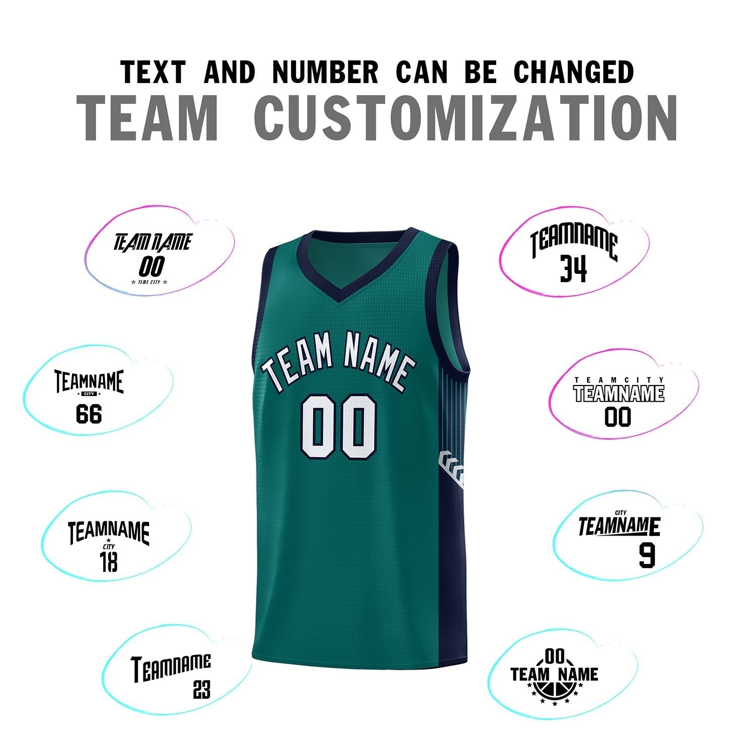 Custom Neon Green Navy-White Side Two-Tone Classic Sports Uniform Basketball Jersey |KXKSHOP