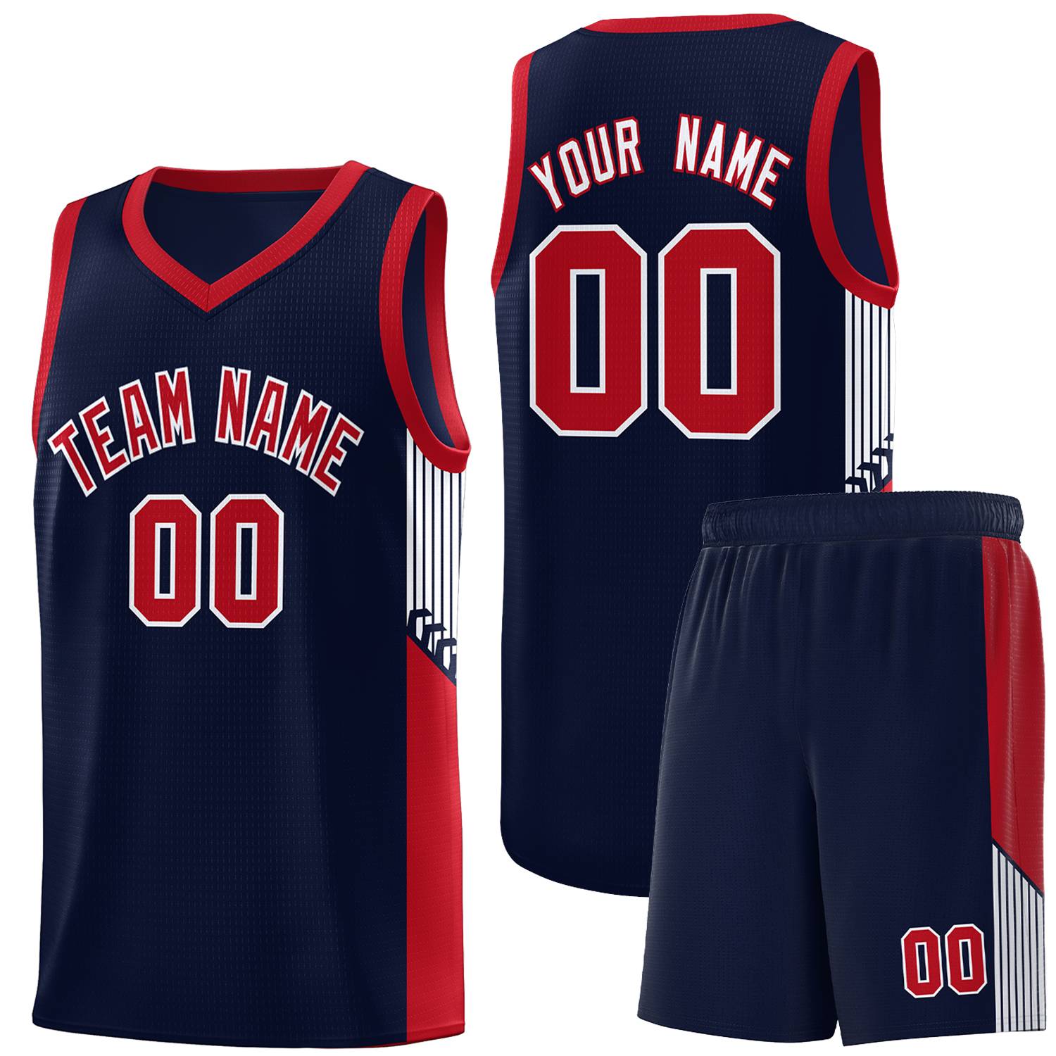 Custom Neon Green Navy-White Side Two-Tone Classic Sports Uniform Basketball Jersey |KXKSHOP