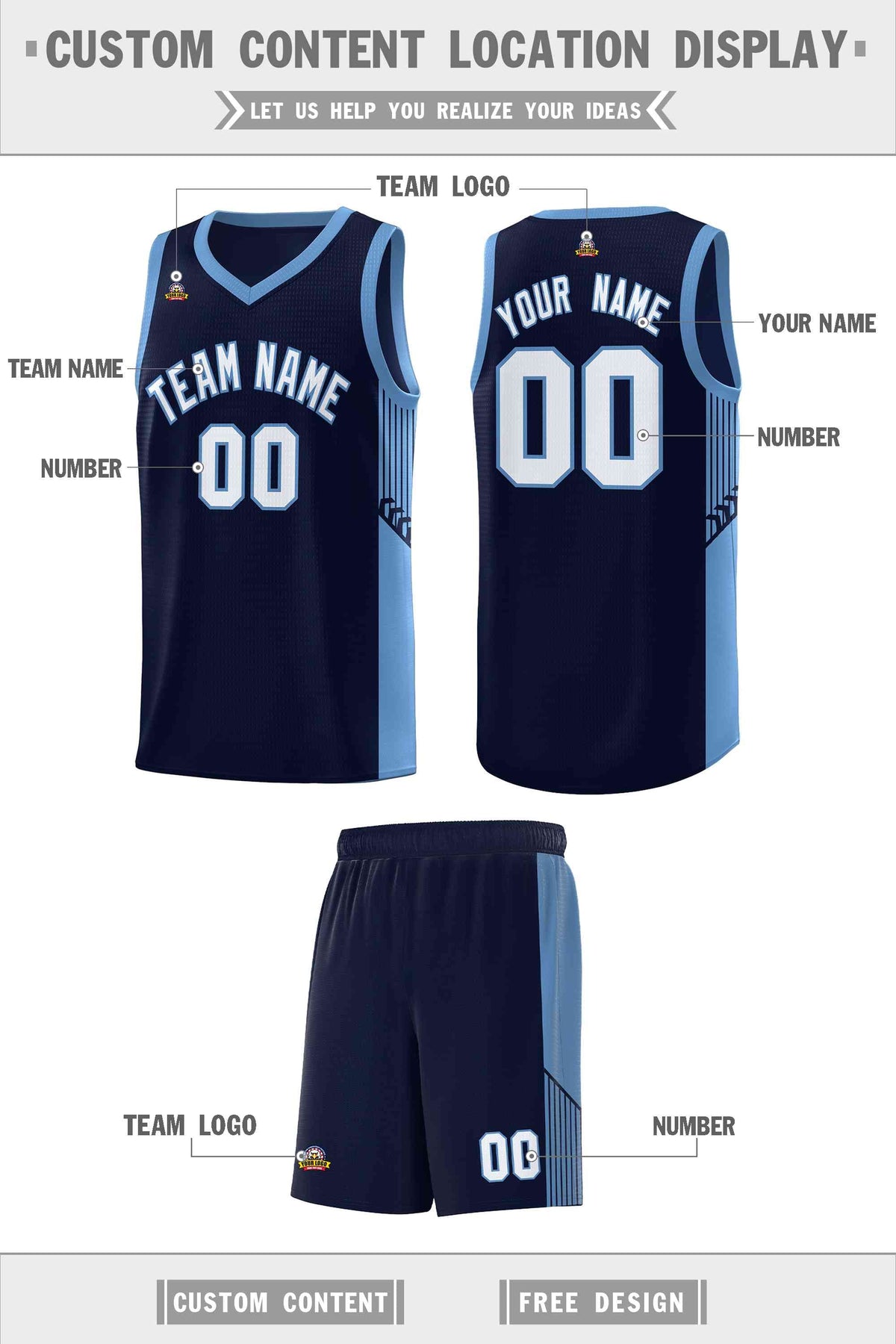 Custom Neon Green Navy-White Side Two-Tone Classic Sports Uniform Basketball Jersey |KXKSHOP