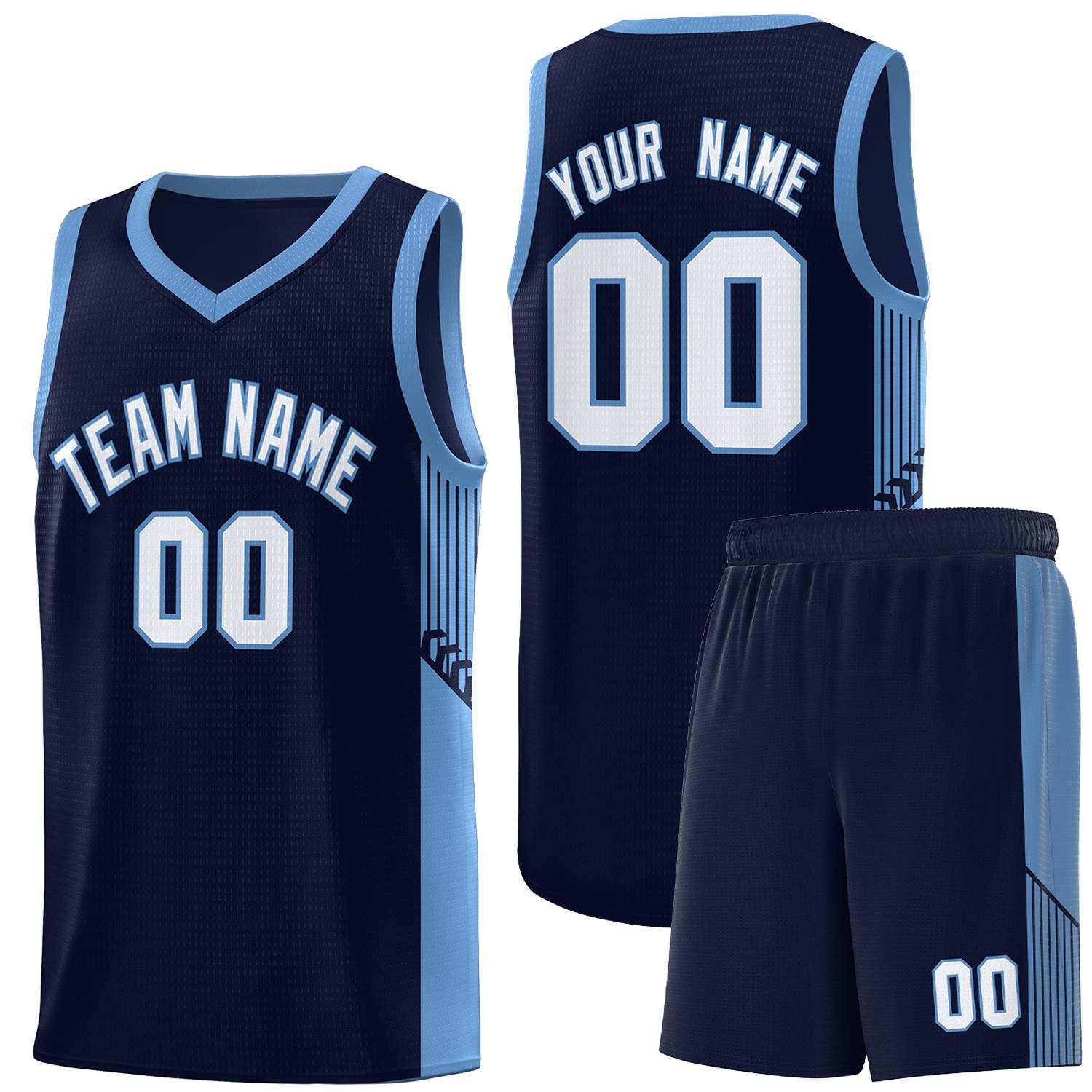 Custom Neon Green Navy-White Side Two-Tone Classic Sports Uniform Basketball Jersey |KXKSHOP