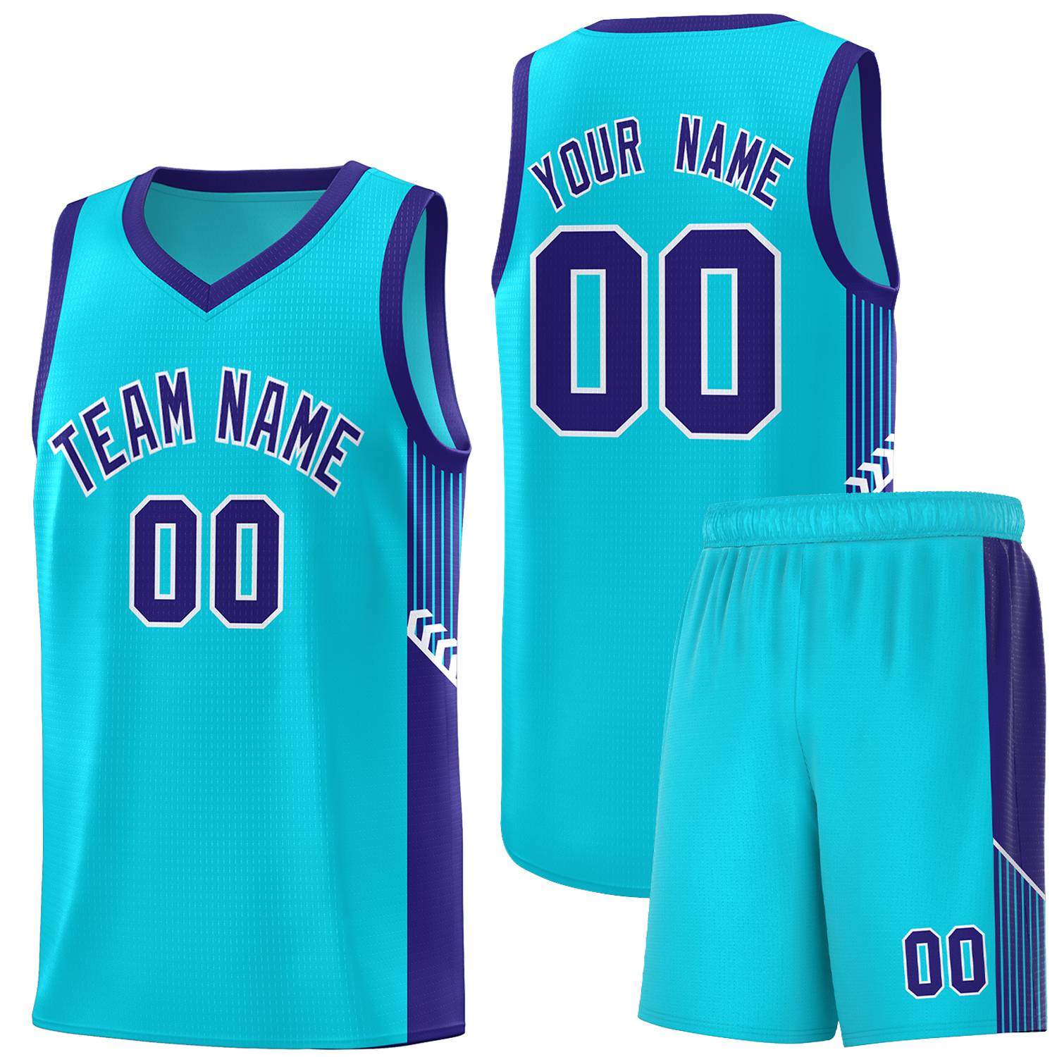 Custom Neon Green Navy-White Side Two-Tone Classic Sports Uniform Basketball Jersey |KXKSHOP