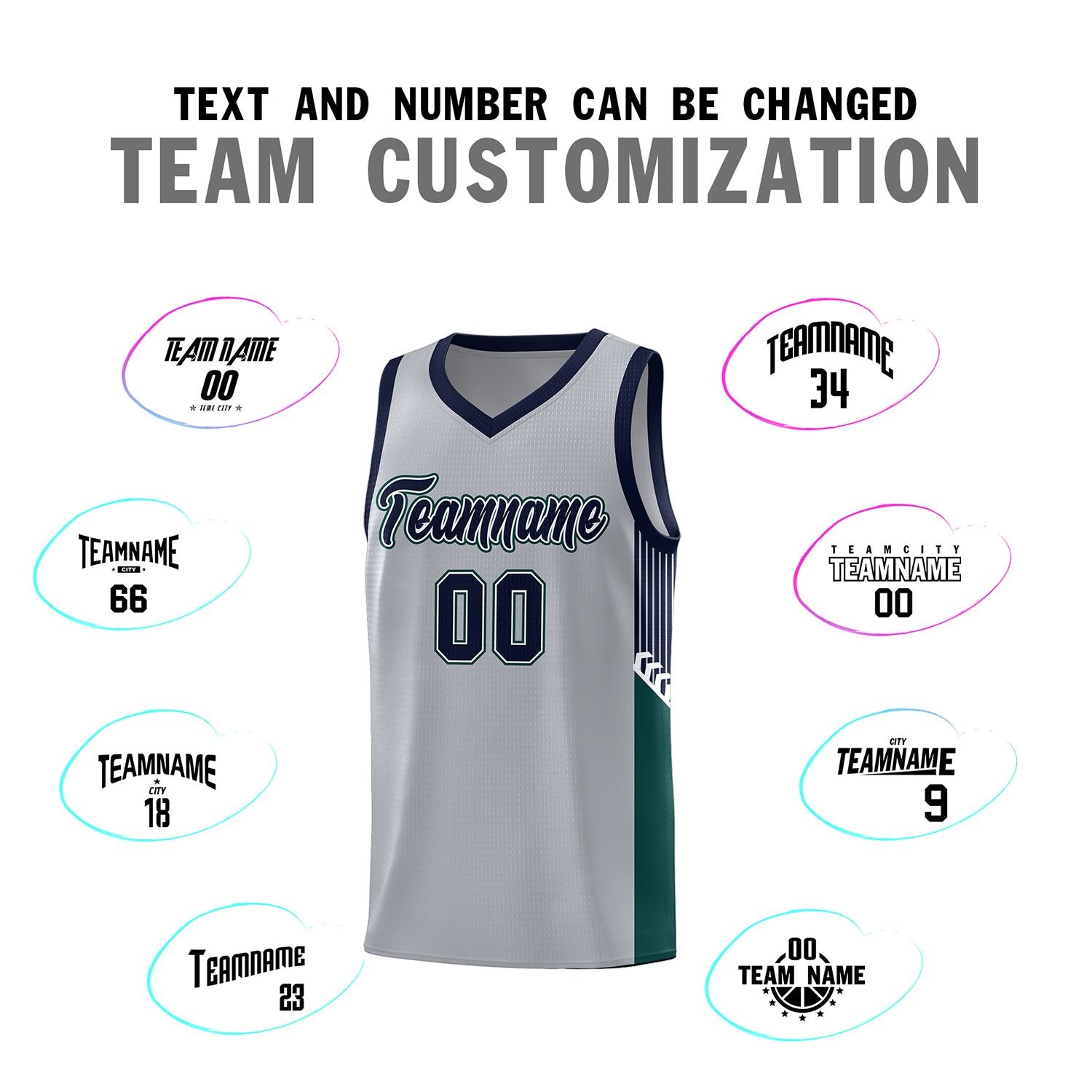 Custom Neon Green Navy-White Side Two-Tone Classic Sports Uniform Basketball Jersey |KXKSHOP