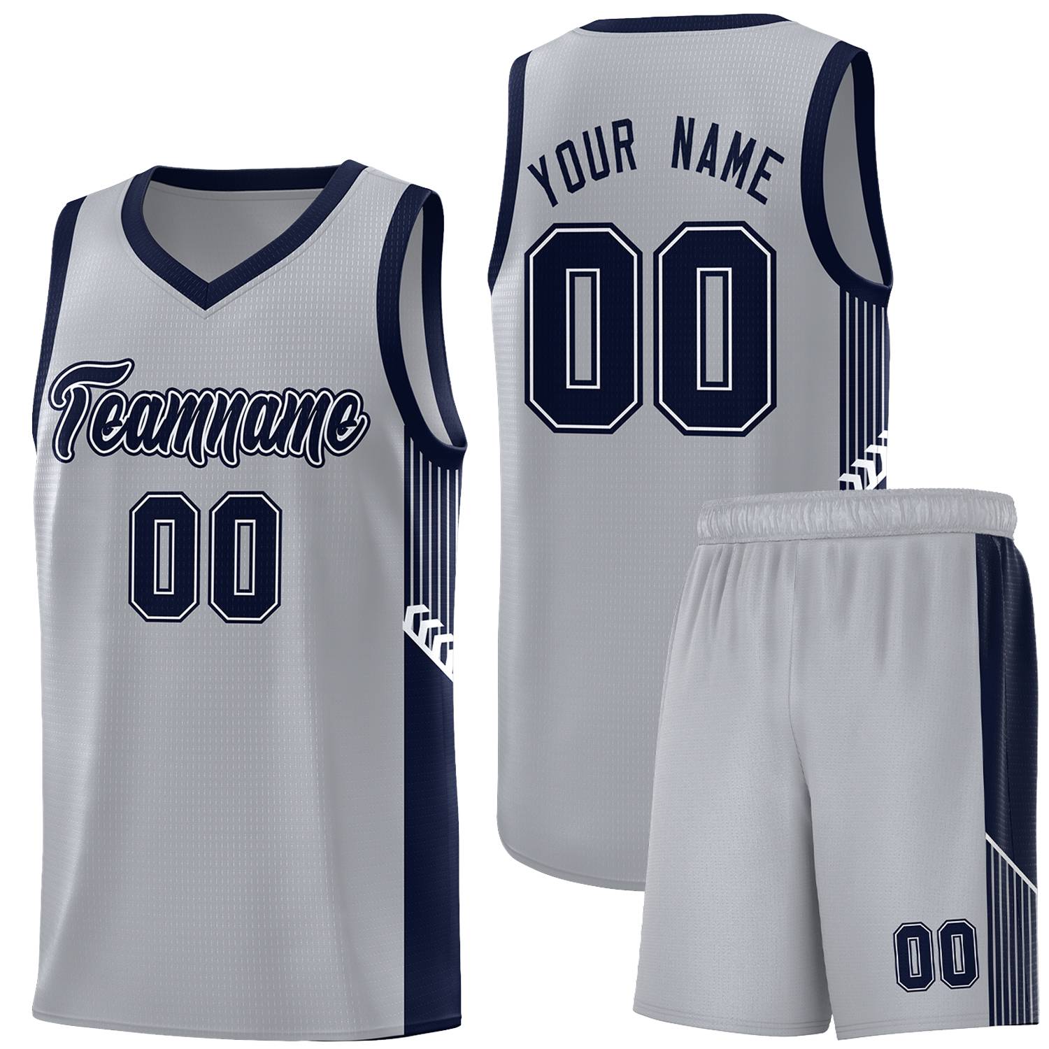Custom Neon Green Navy-White Side Two-Tone Classic Sports Uniform Basketball Jersey |KXKSHOP