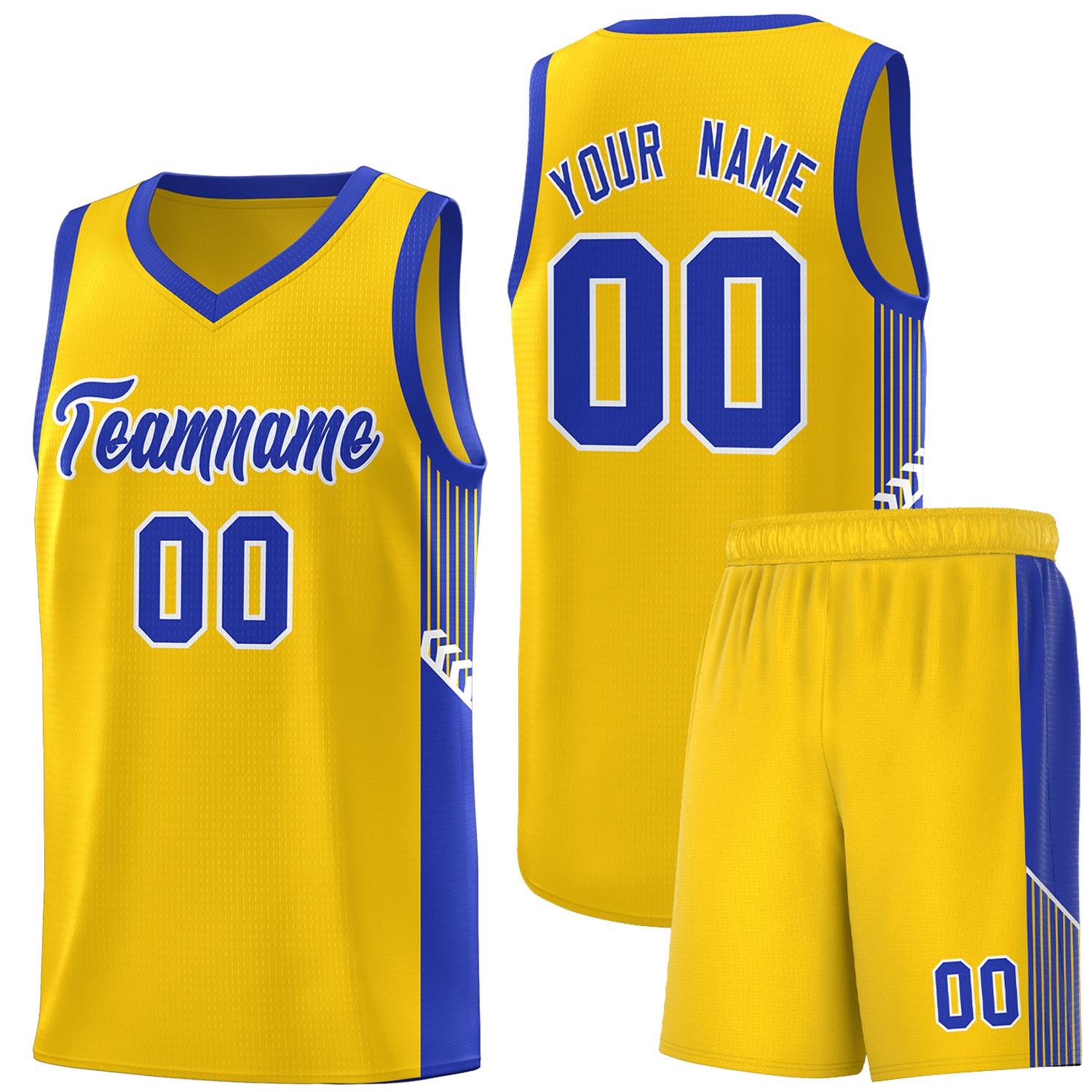 Custom Neon Green Navy-White Side Two-Tone Classic Sports Uniform Basketball Jersey |KXKSHOP