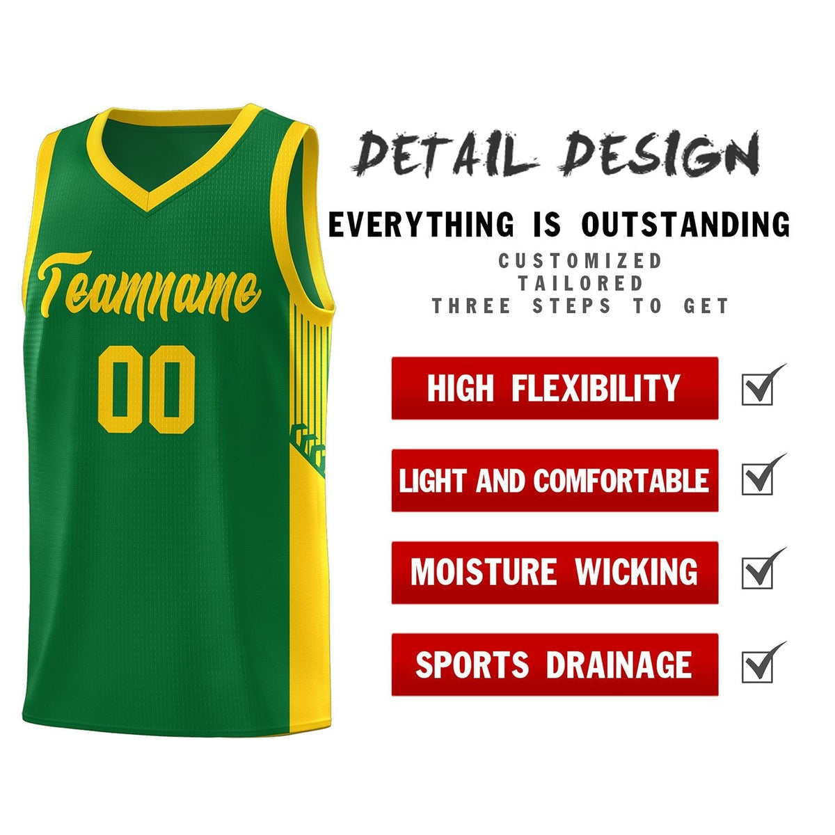 Custom Neon Green Navy-White Side Two-Tone Classic Sports Uniform Basketball Jersey |KXKSHOP