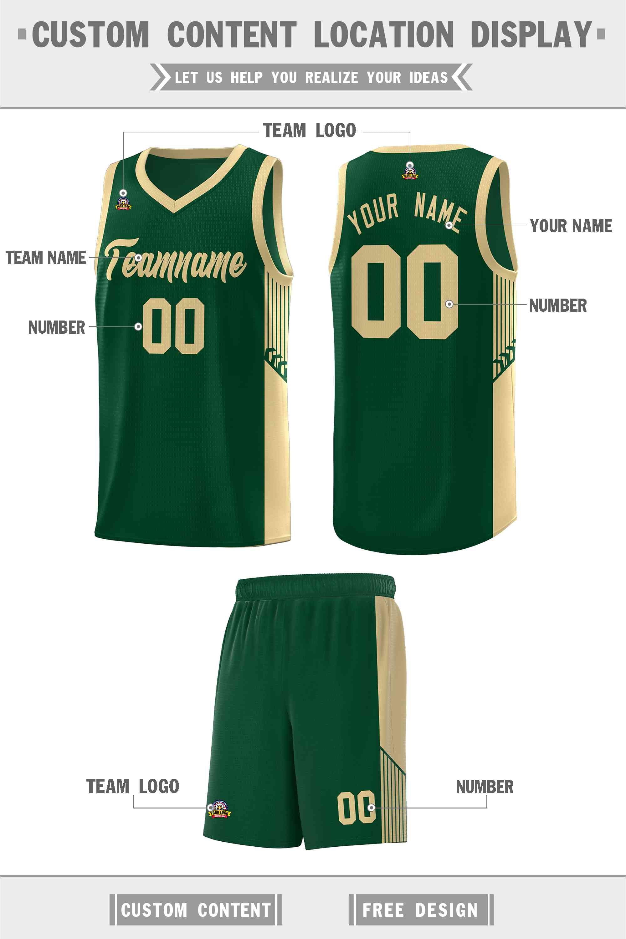 Custom Neon Green Navy-White Side Two-Tone Classic Sports Uniform Basketball Jersey |KXKSHOP