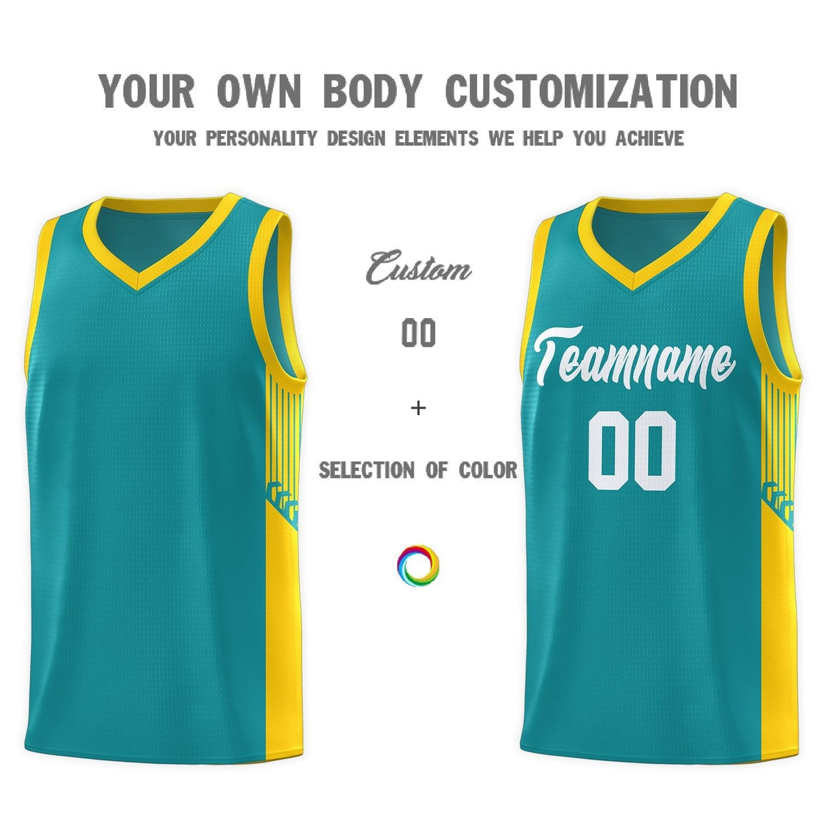 Custom Neon Green Navy-White Side Two-Tone Classic Sports Uniform Basketball Jersey |KXKSHOP
