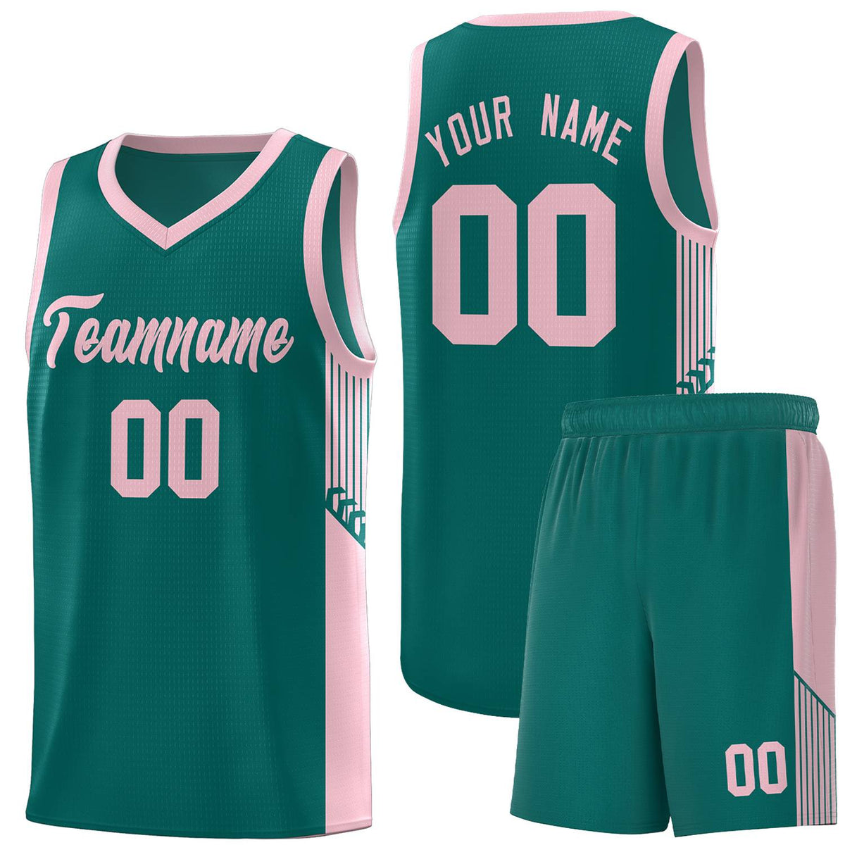 Custom Neon Green Navy-White Side Two-Tone Classic Sports Uniform Basketball Jersey |KXKSHOP