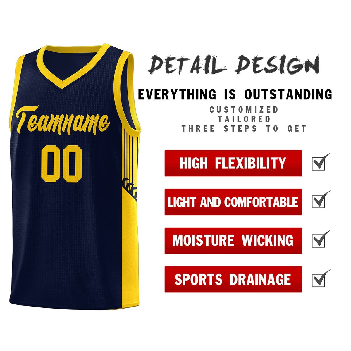Custom Neon Green Navy-White Side Two-Tone Classic Sports Uniform Basketball Jersey |KXKSHOP
