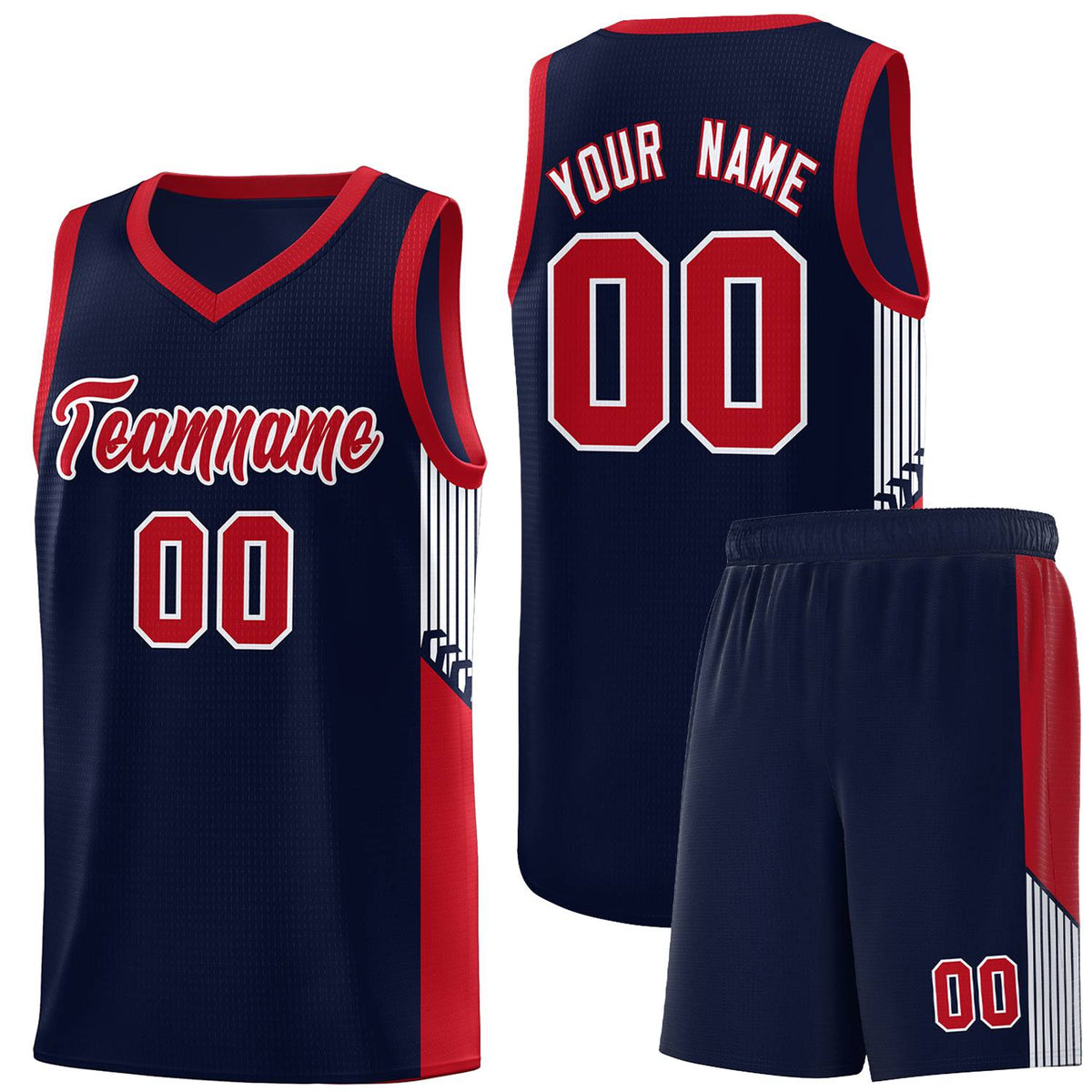 Custom Neon Green Navy-White Side Two-Tone Classic Sports Uniform Basketball Jersey |KXKSHOP